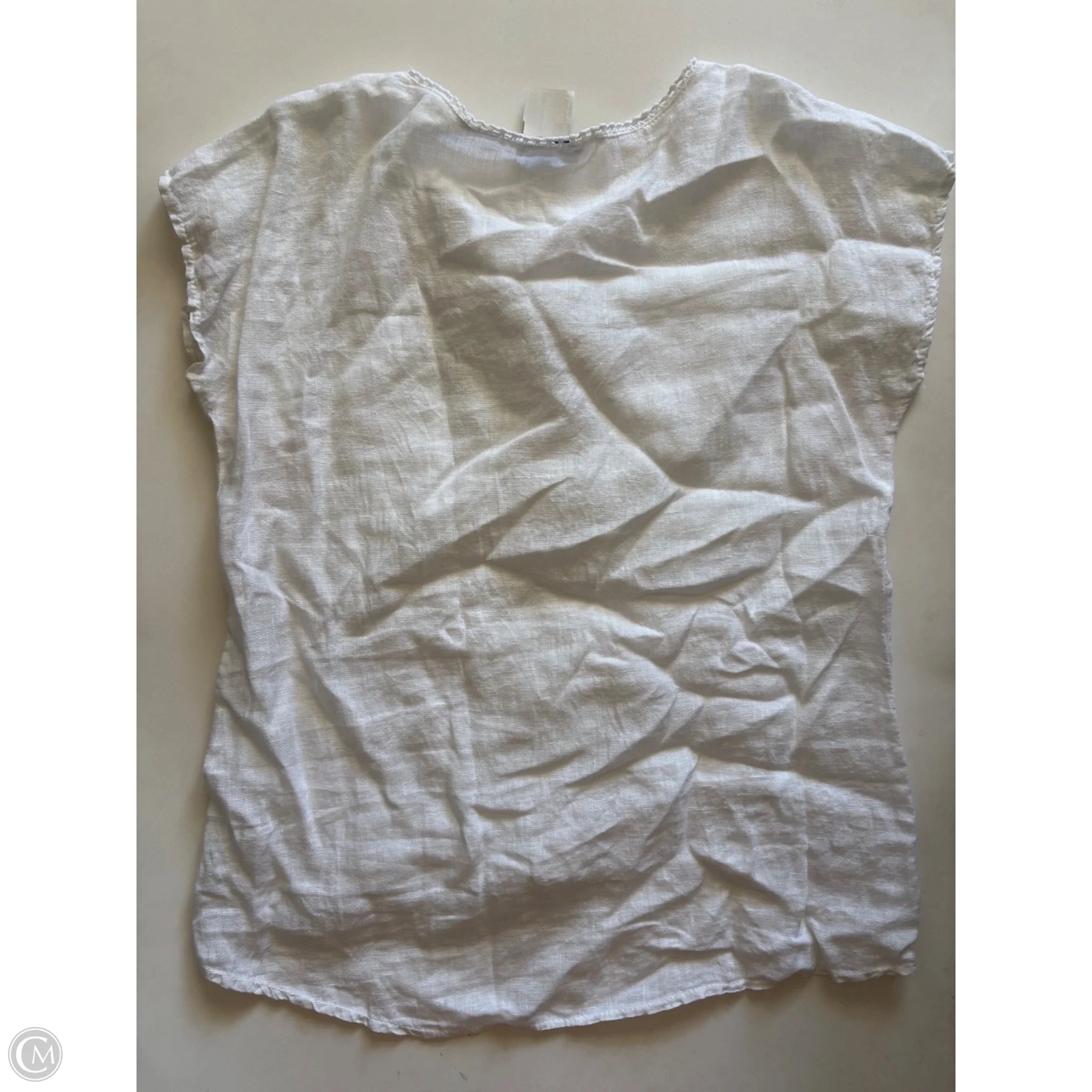 Top Short Sleeve By Alessia Pacini In White, Size: M - Image 2
