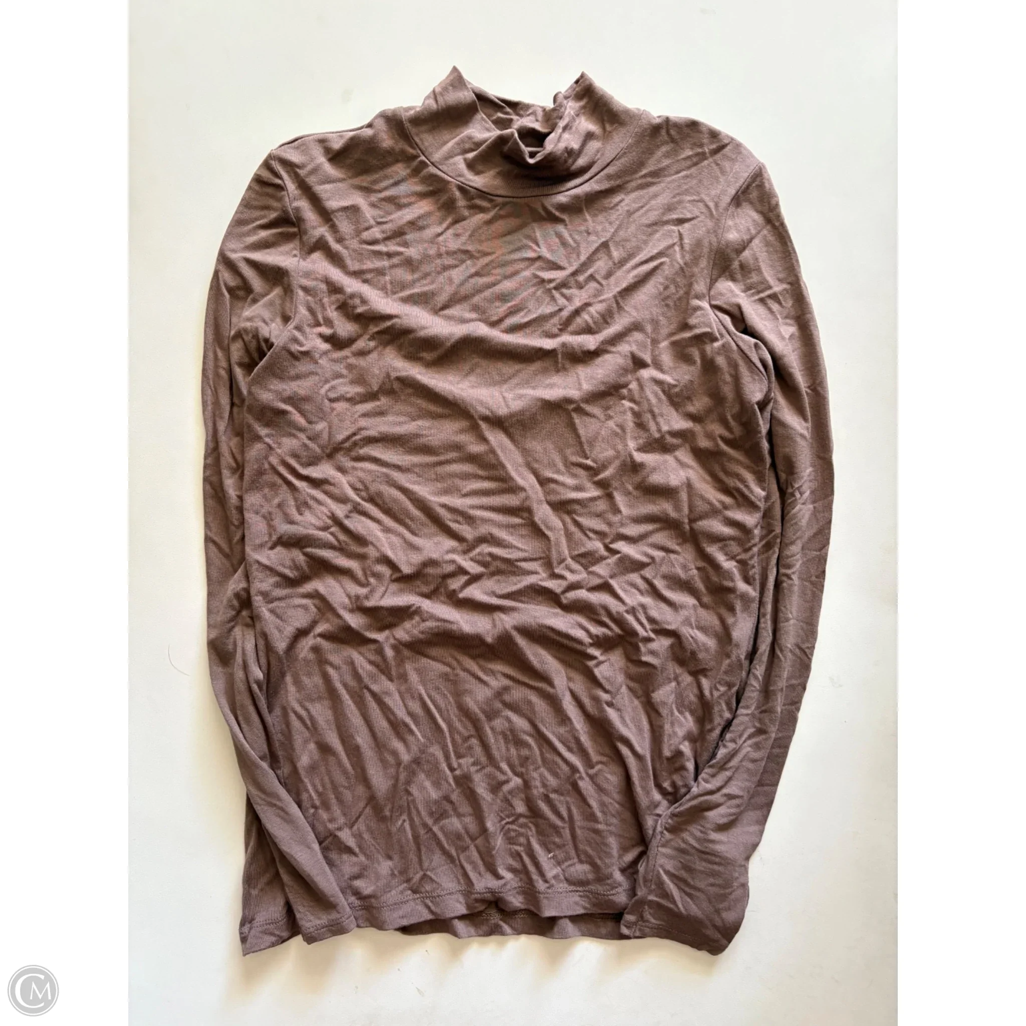 Top Long Sleeve By Jones New York In Brown, Size: M - Image 1