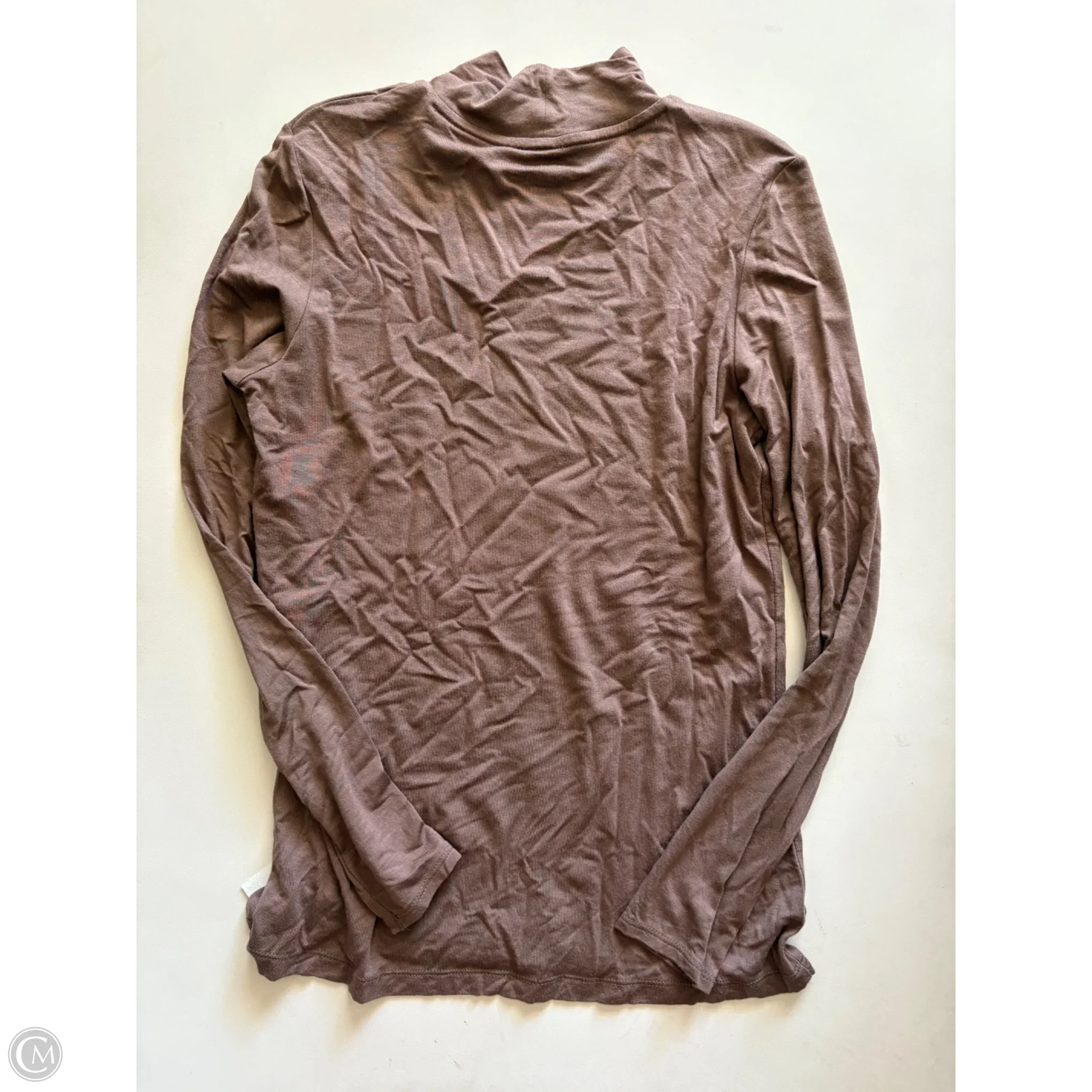 Top Long Sleeve By Jones New York In Brown, Size: M - Image 2