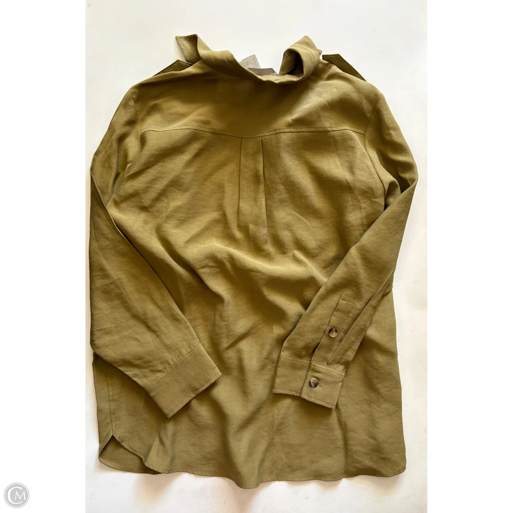 Top Long Sleeve By H&m In Green, Size: 10 - Image 2
