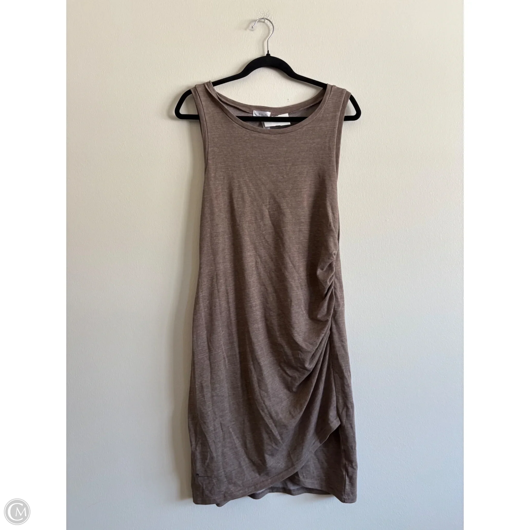 Dress Casual Midi By Leith In Brown, Size: L - Image 1