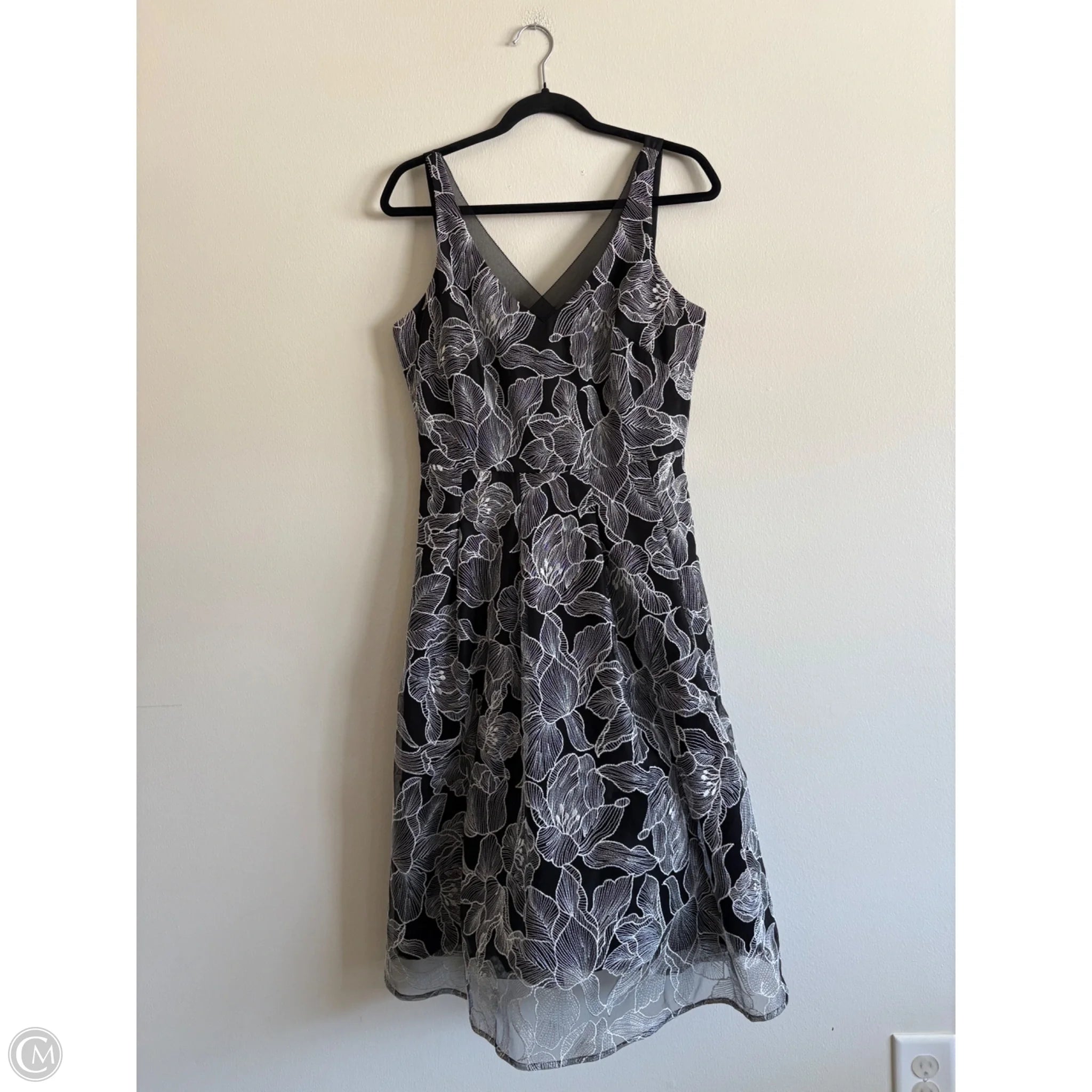 Dress Party Midi By White House Black Market In Black, Size: 8 - Image 1