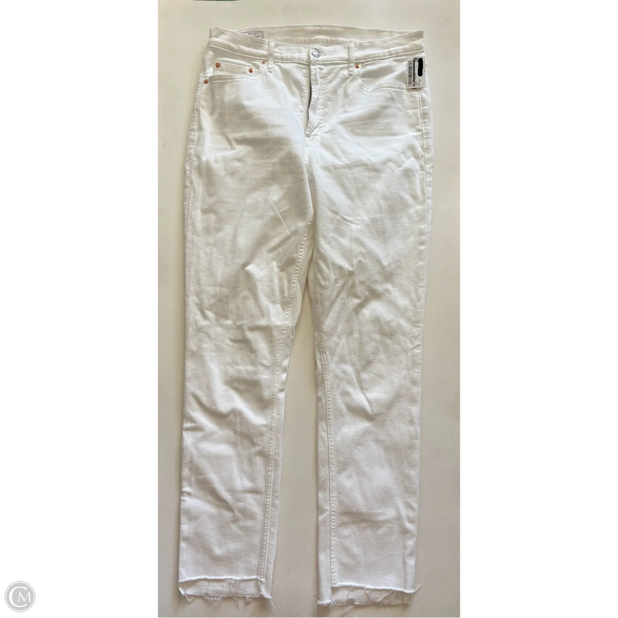 Jeans Straight By Gap In White, Size: 14l - Image 1