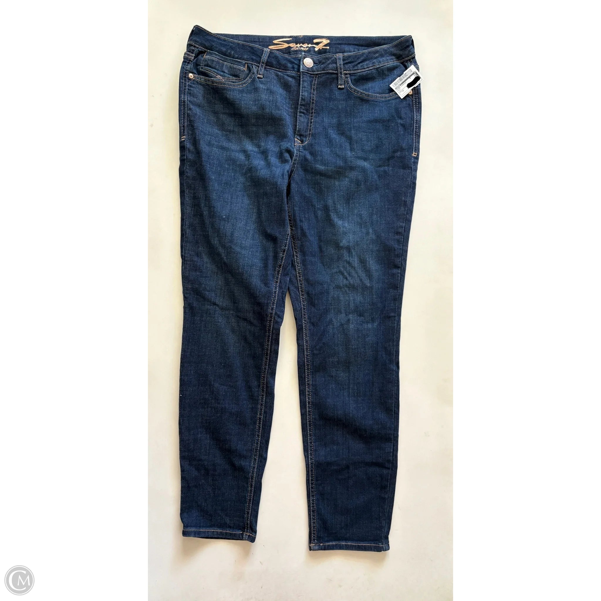 Jeans Straight By Seven 7 In Blue, Size: 12 - Image 1