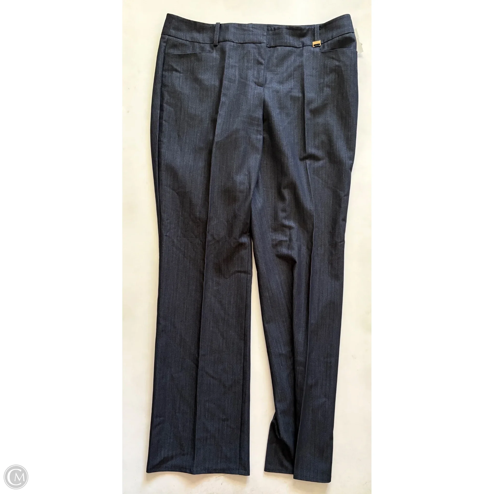 Pants Dress By Anne Klein In Black & Blue, Size: 12 - Image 1