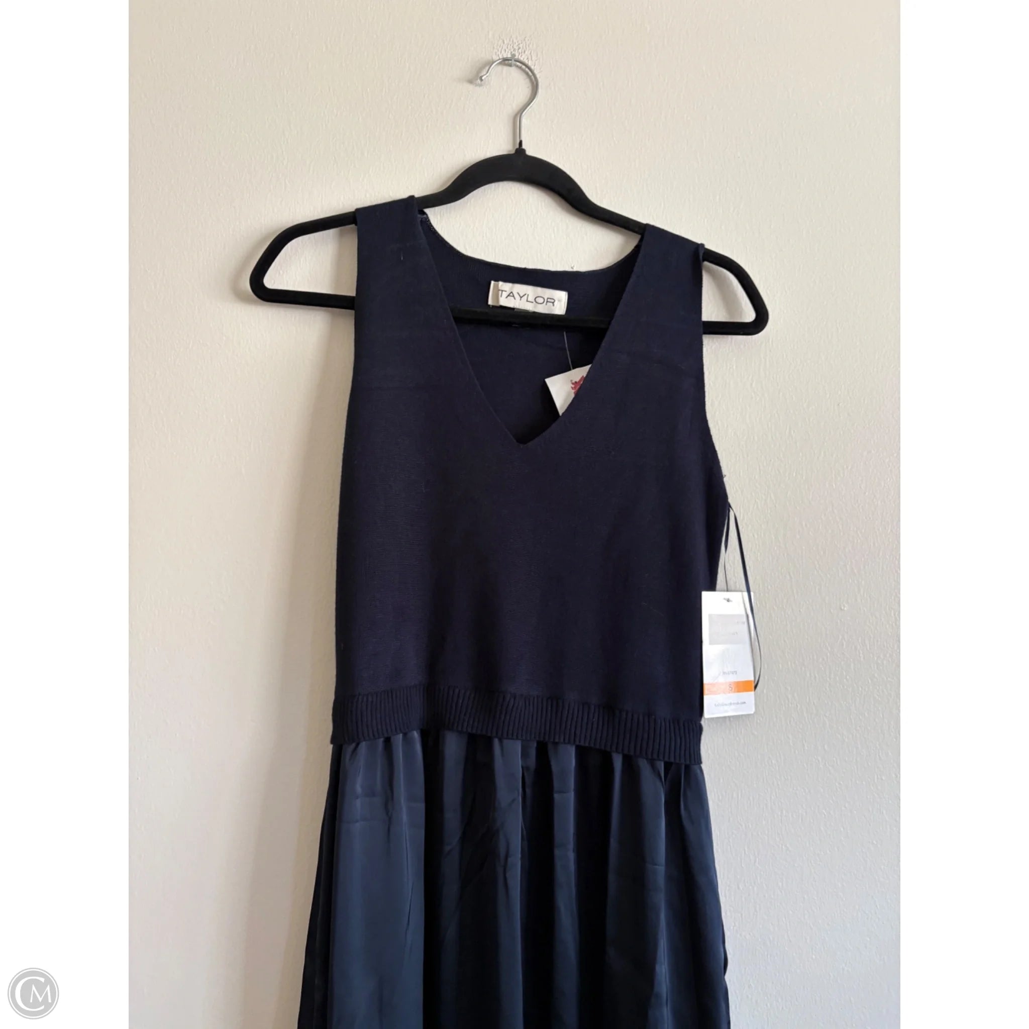 Dress Casual Maxi By Taylor In Navy, Size: S - Image 3