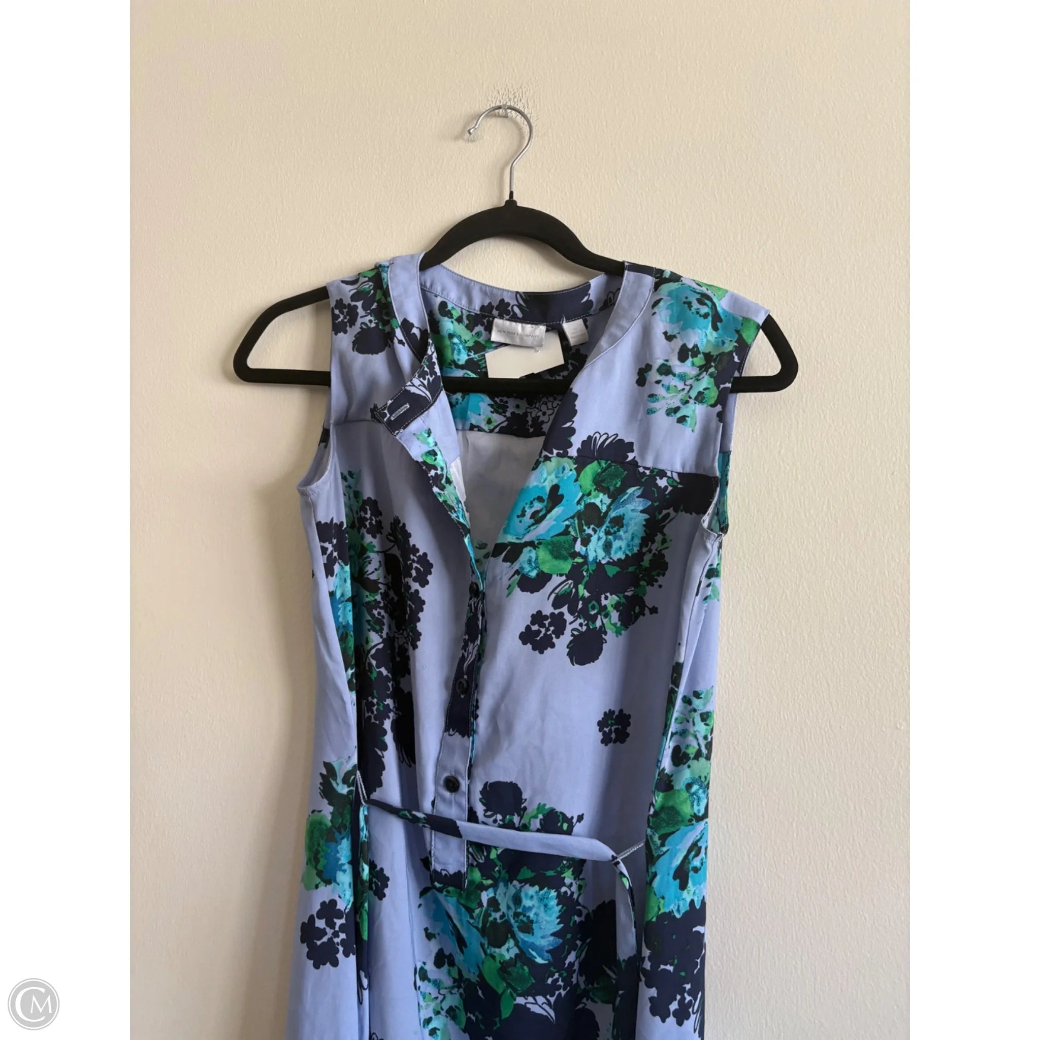 Dress Casual Midi By New York And Co In Blue, Size: Xs - Image 3