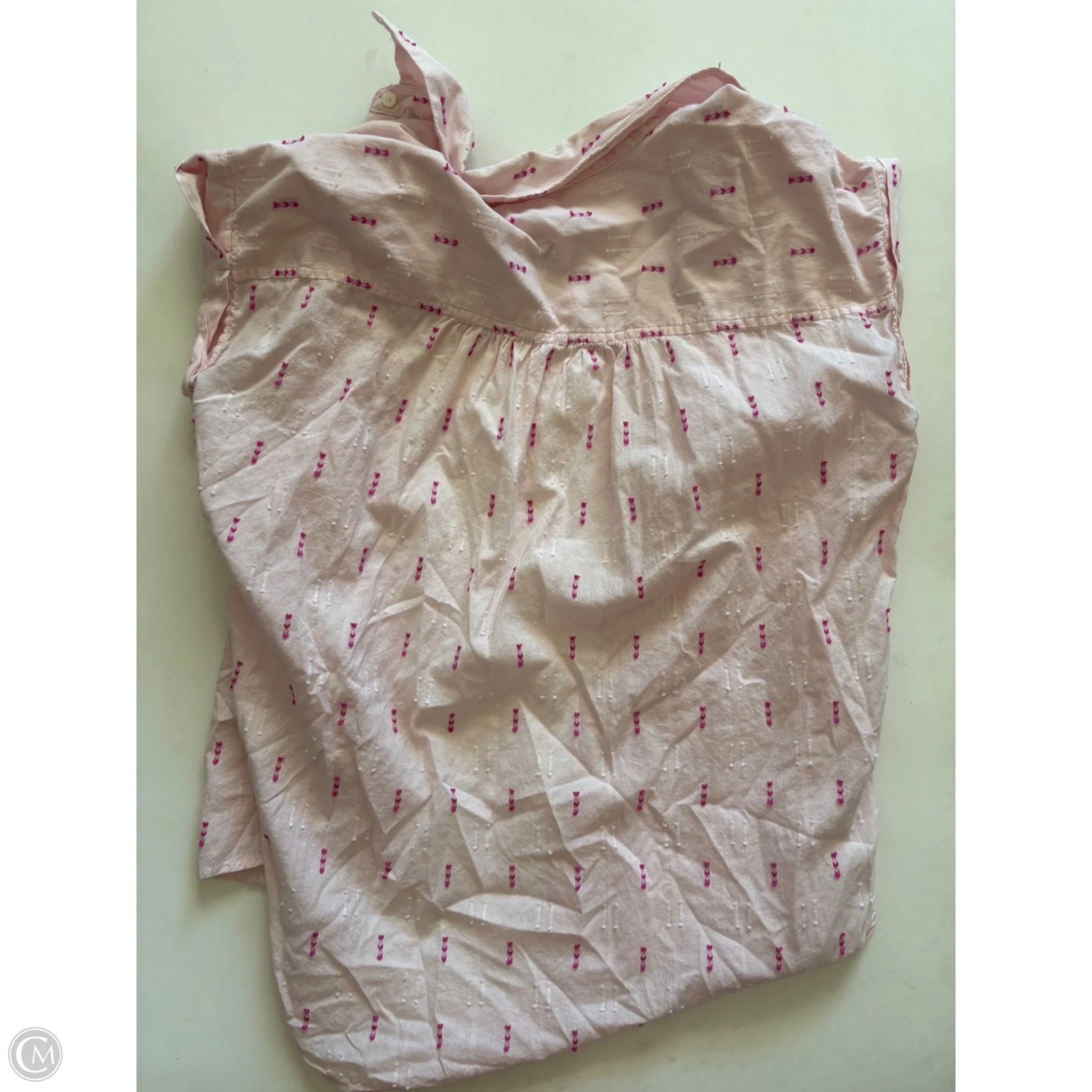 Top Short Sleeve By Loft In Pink, Size: S - Image 2