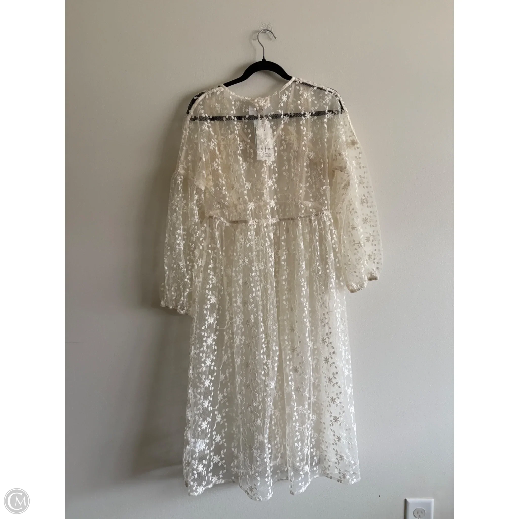 Dress Casual Midi By Before You In Cream, Size: L - Image 2