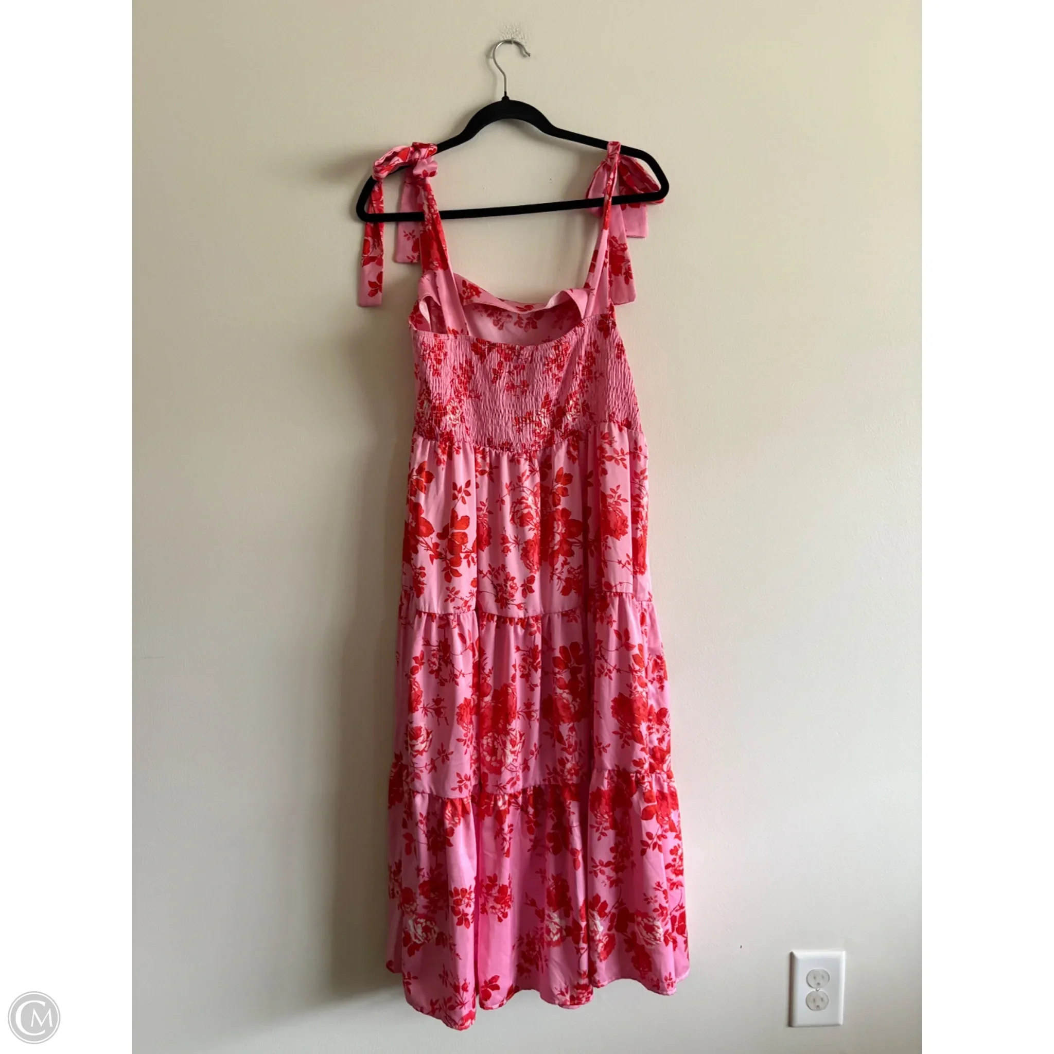 Dress Casual Maxi By t & c aPPAREL In Pink & Red, Size: L - Image 2