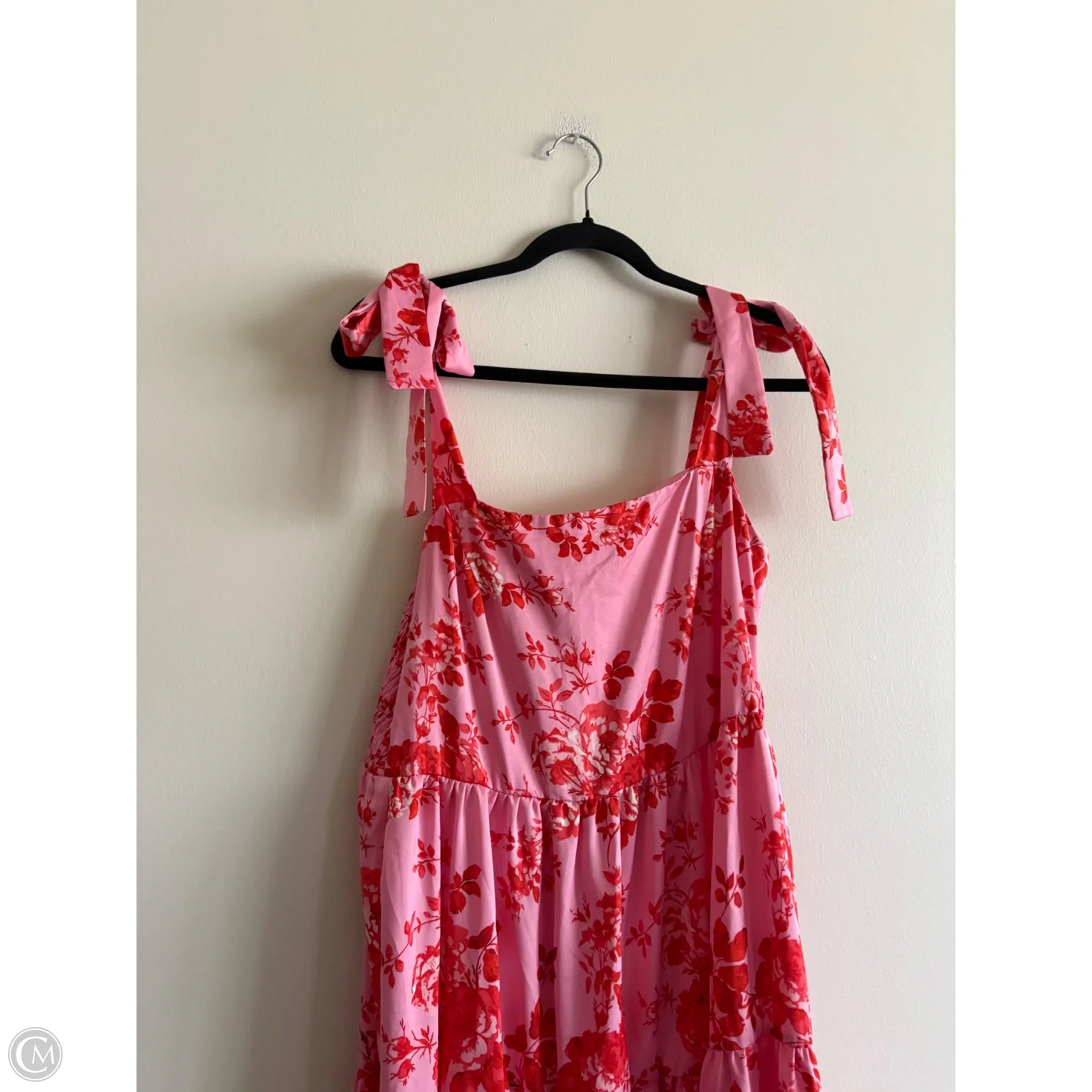 Dress Casual Maxi By t & c aPPAREL In Pink & Red, Size: L - Image 3