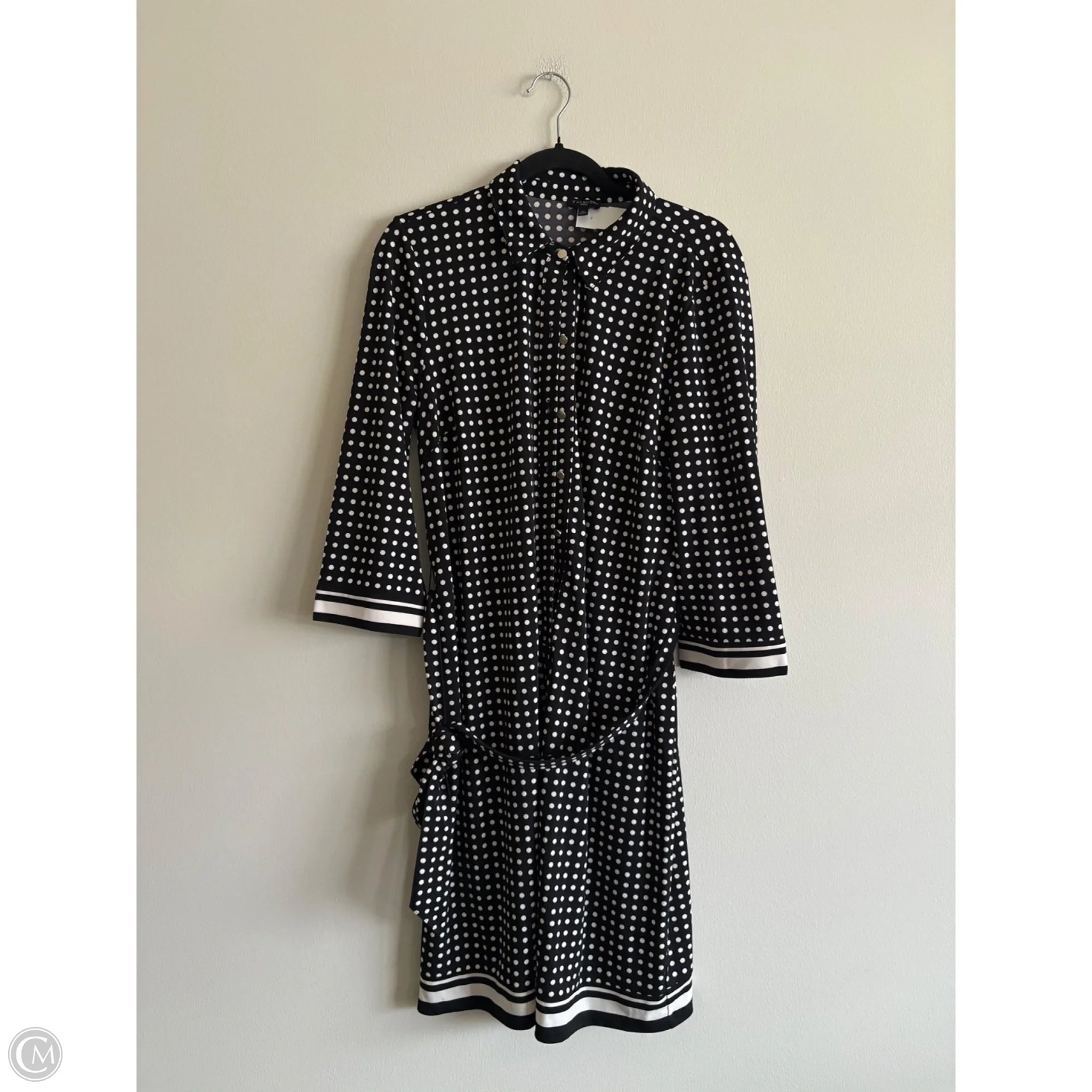 Dress Work By Talbots In Polkadot Pattern, Size: Lp - Image 1