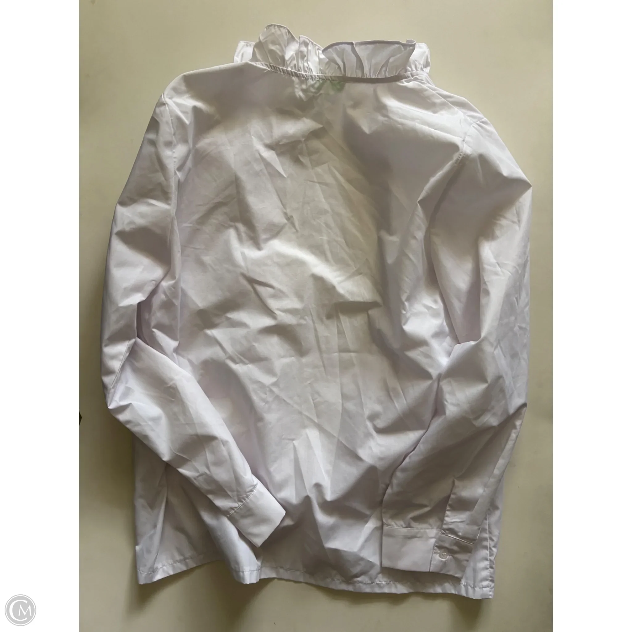 Top Long Sleeve By Jade In White, Size: L - Image 2