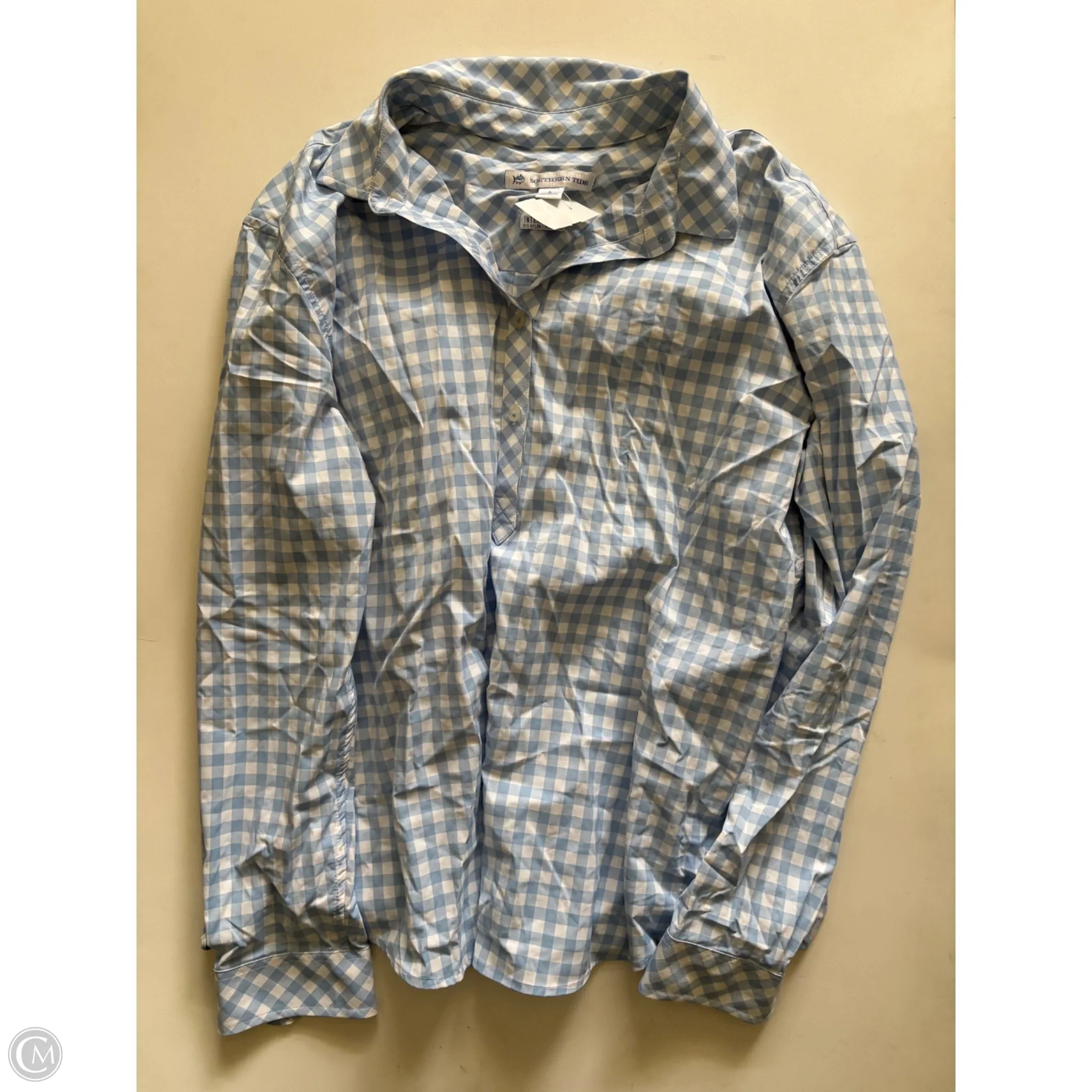 Top Long Sleeve By Southern Tide In Blue, Size: L - Image 1