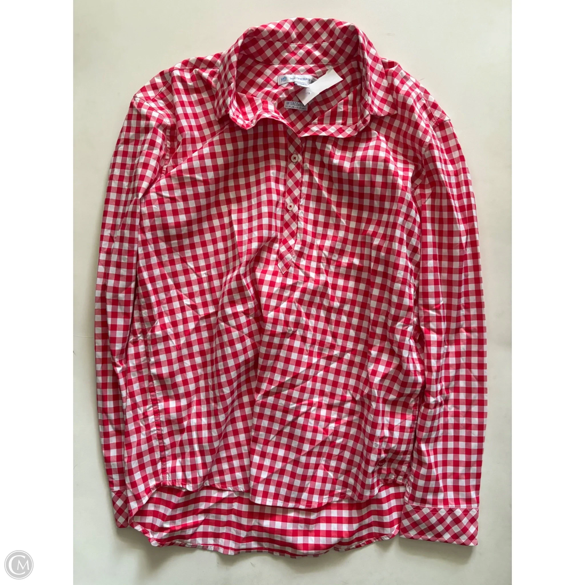 Top Long Sleeve By Southern Tide In Red, Size: M