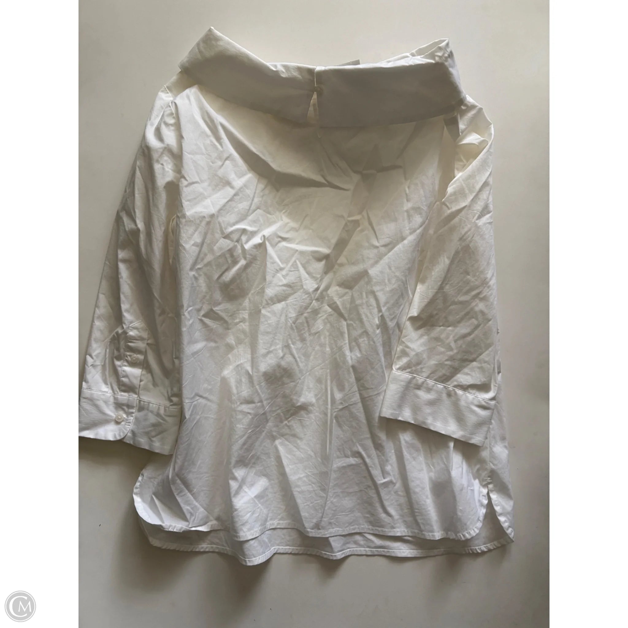 Top Long Sleeve By Talbots In Cream, Size: Mp - Image 2