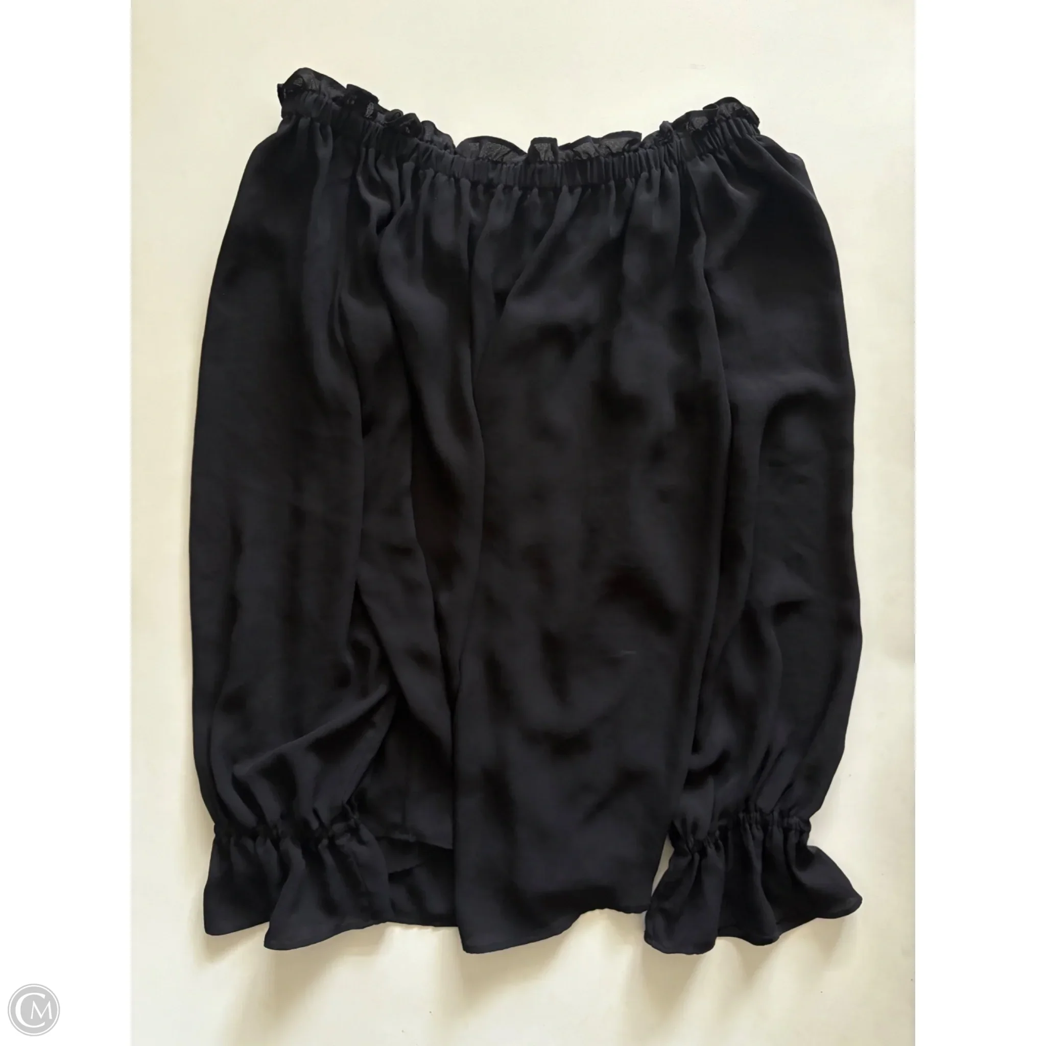 Blouse Long Sleeve By Talbots In Black, Size: S - Image 2