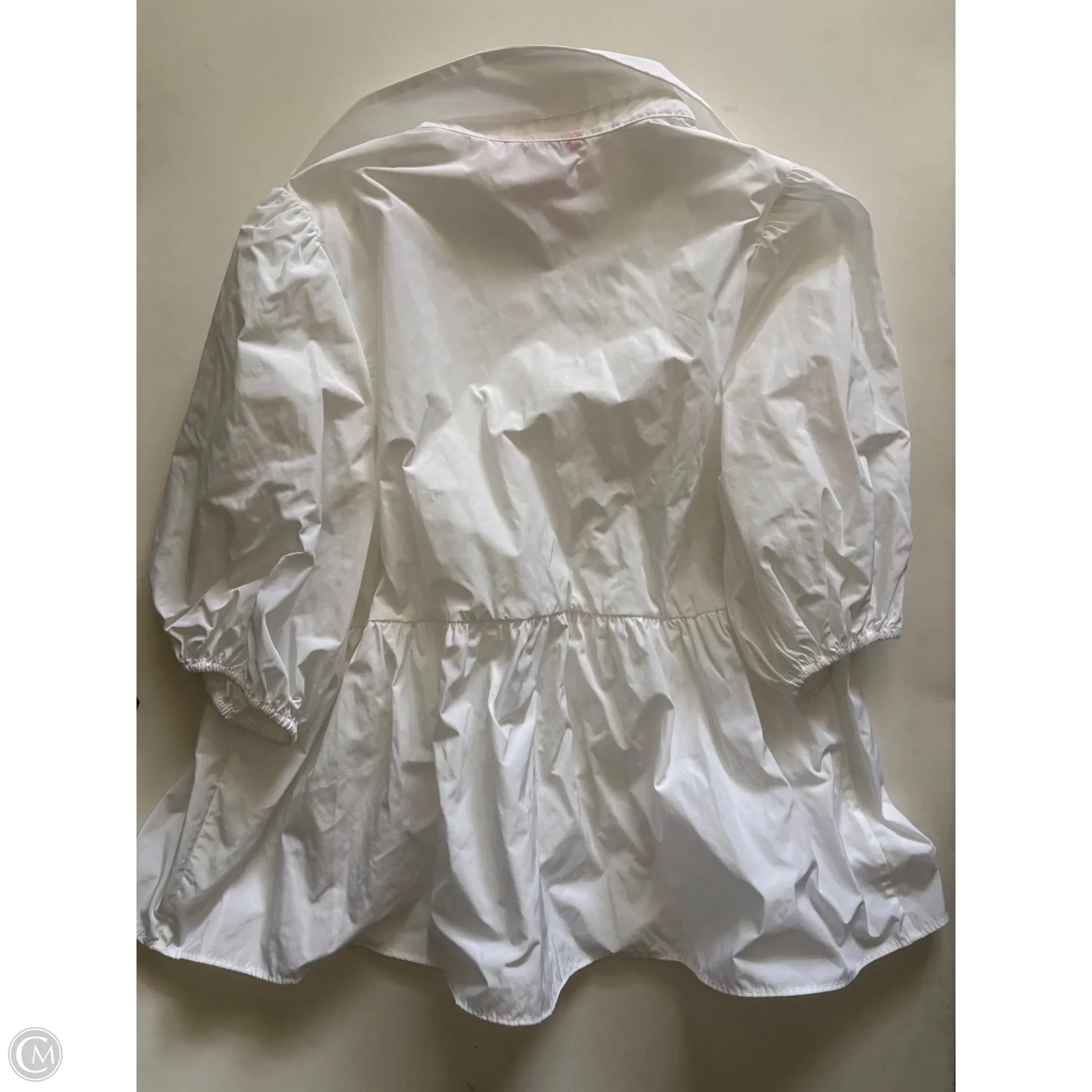 Blouse Designer By Lilly Pulitzer In White, Size: L - Image 2