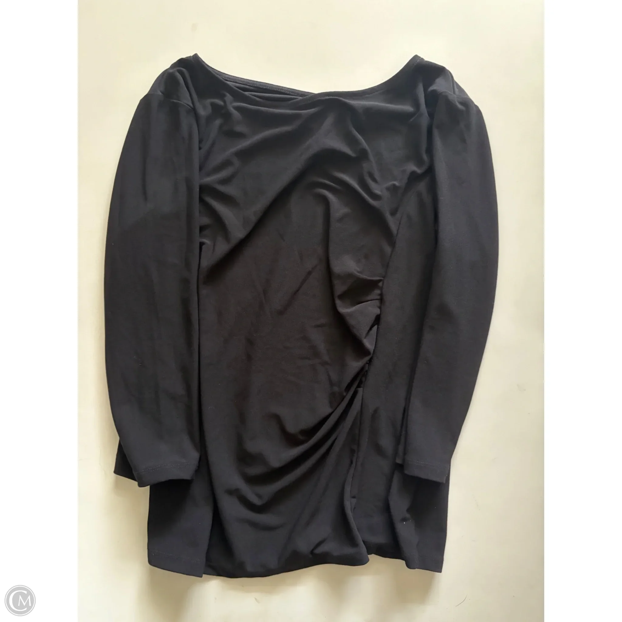 Top Long Sleeve By Talbots In Black, Size: Mp