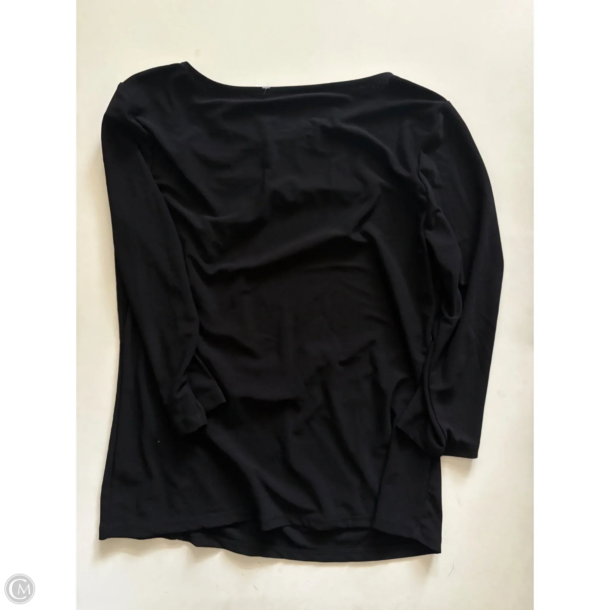 Top Long Sleeve By Talbots In Black, Size: Mp - Image 2