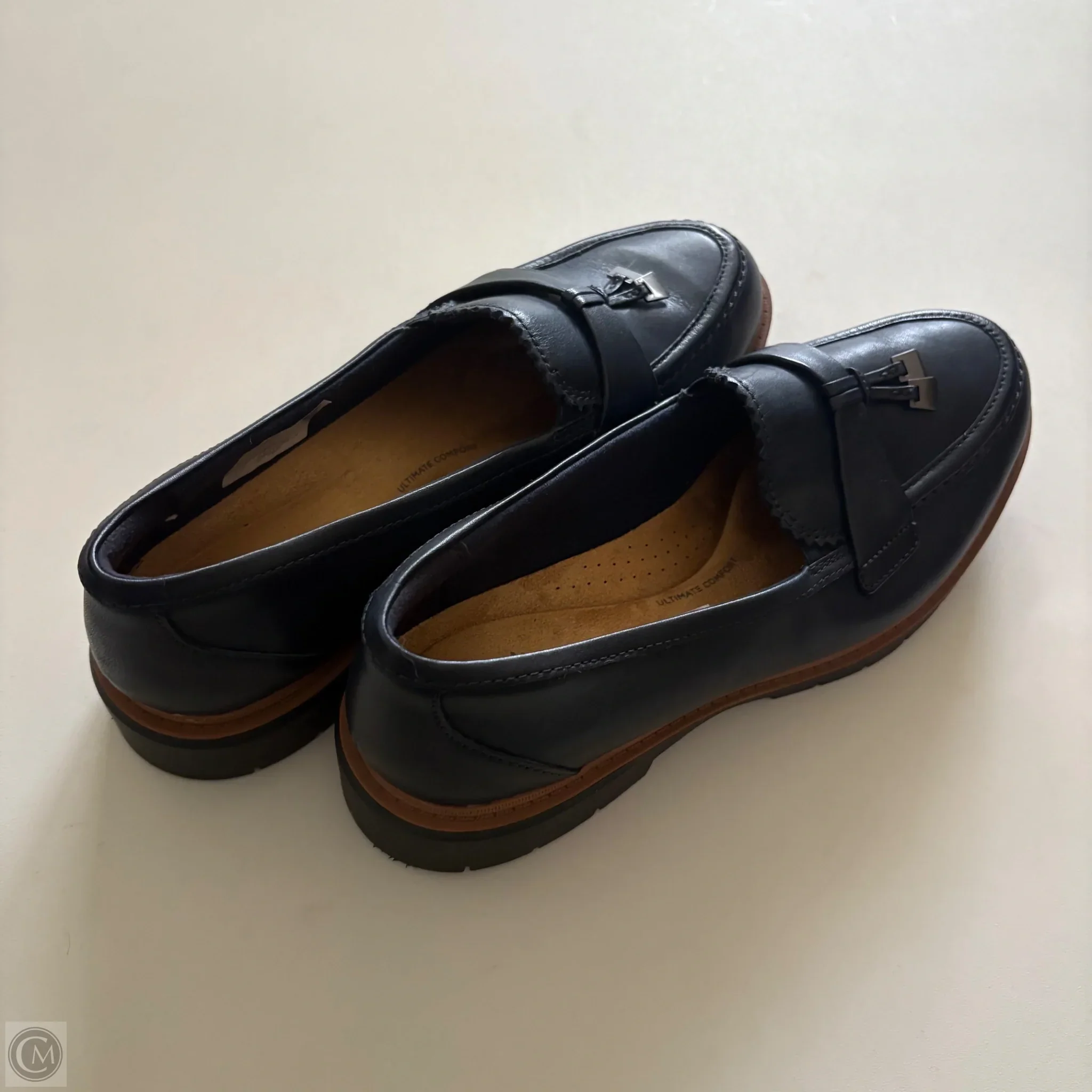 Shoes Heels Block By Clarks In Navy, Size: 8 - Image 2