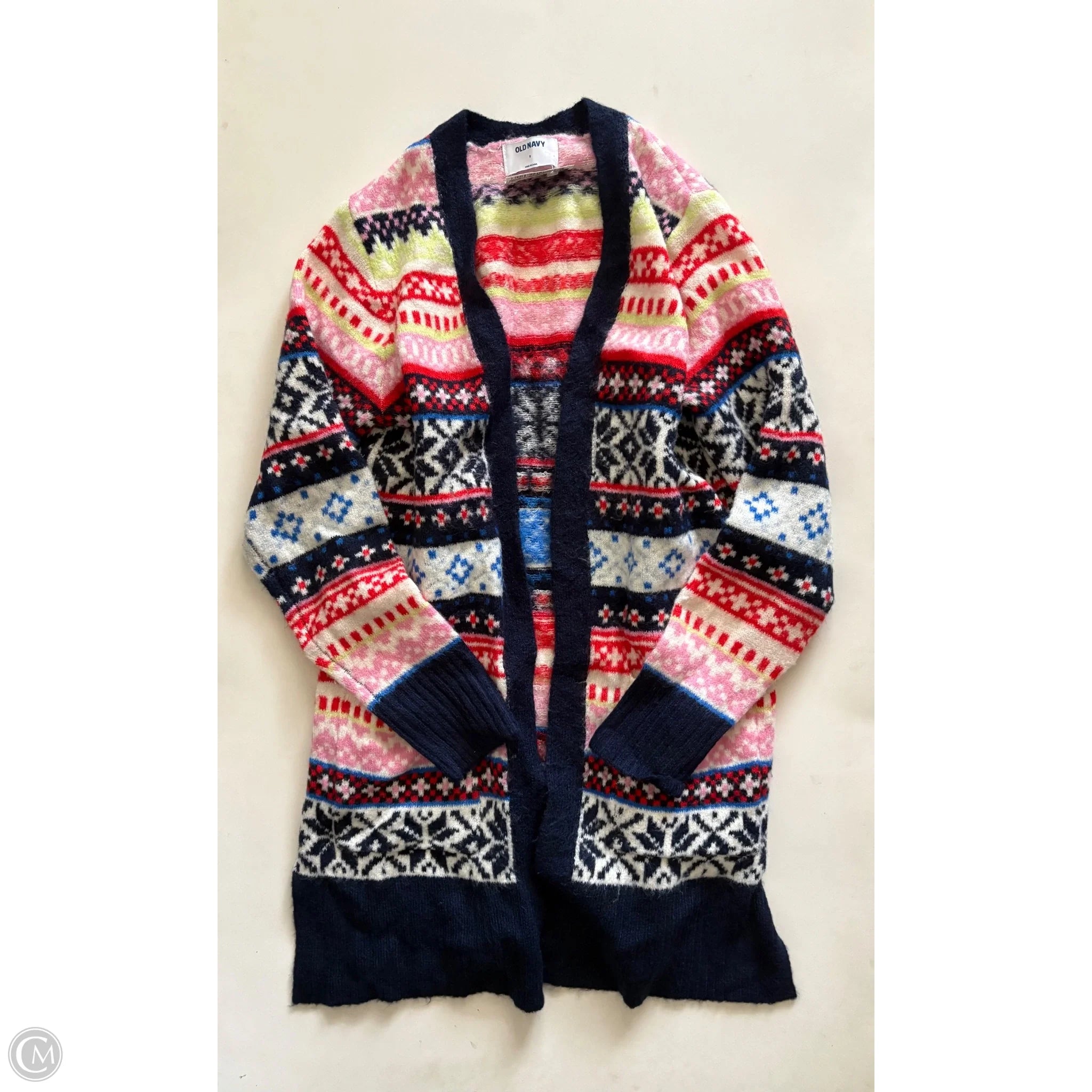 Sweater Cardigan By Old Navy In Multi-colored, Size: S - Image 1