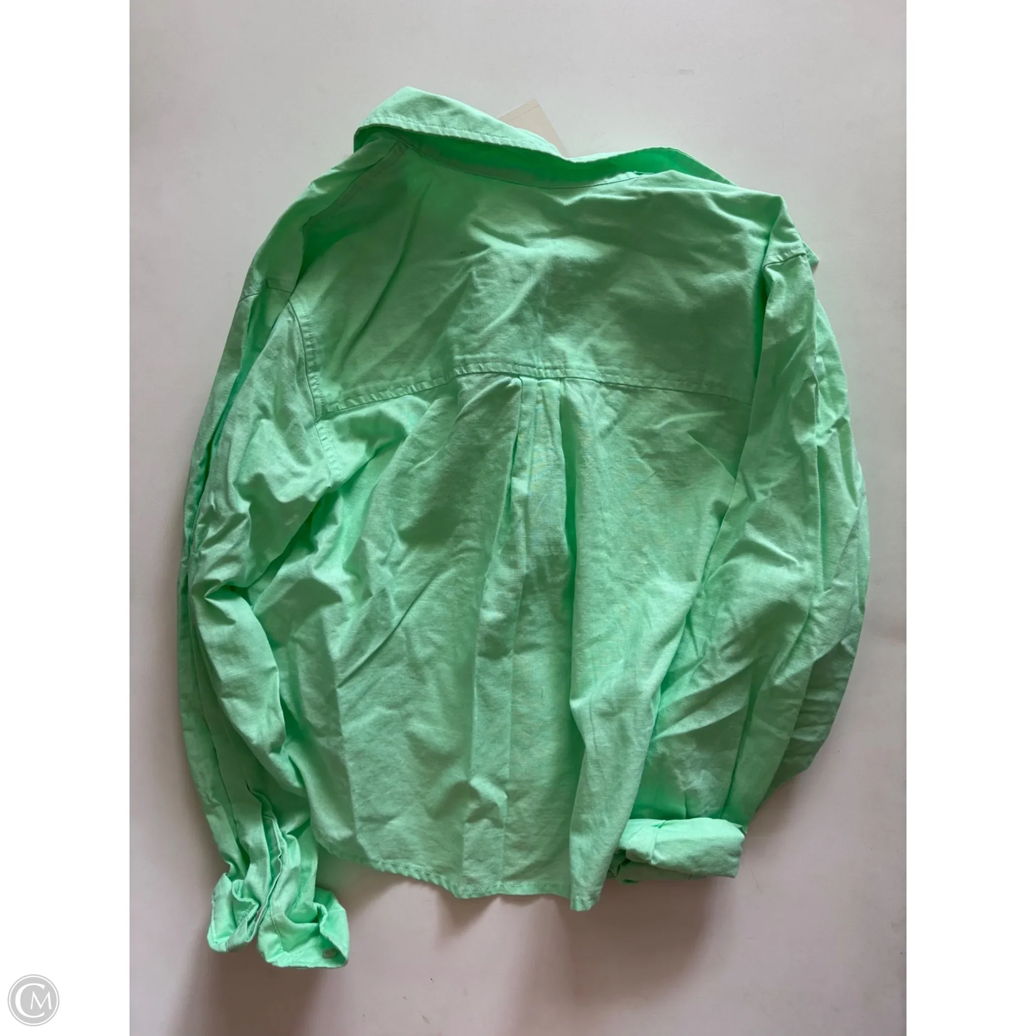 Top Long Sleeve By Universal Thread In Green, Size: M - Image 2