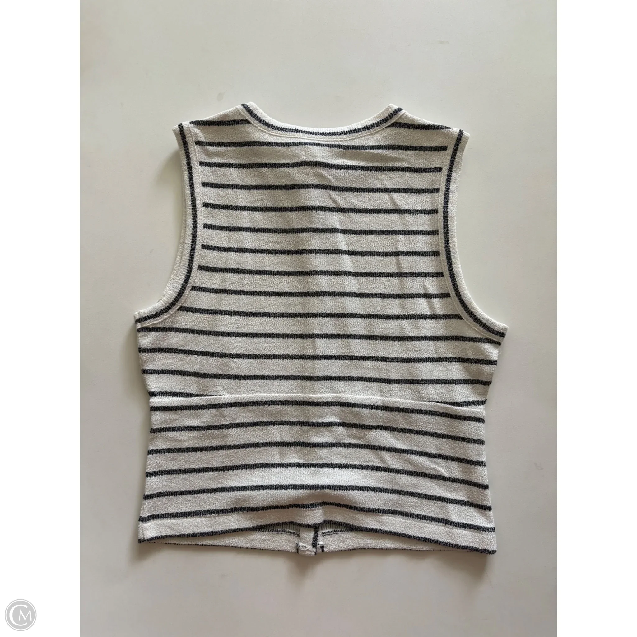 Vest Sweater By Madewell In Striped Pattern, Size: M - Image 2
