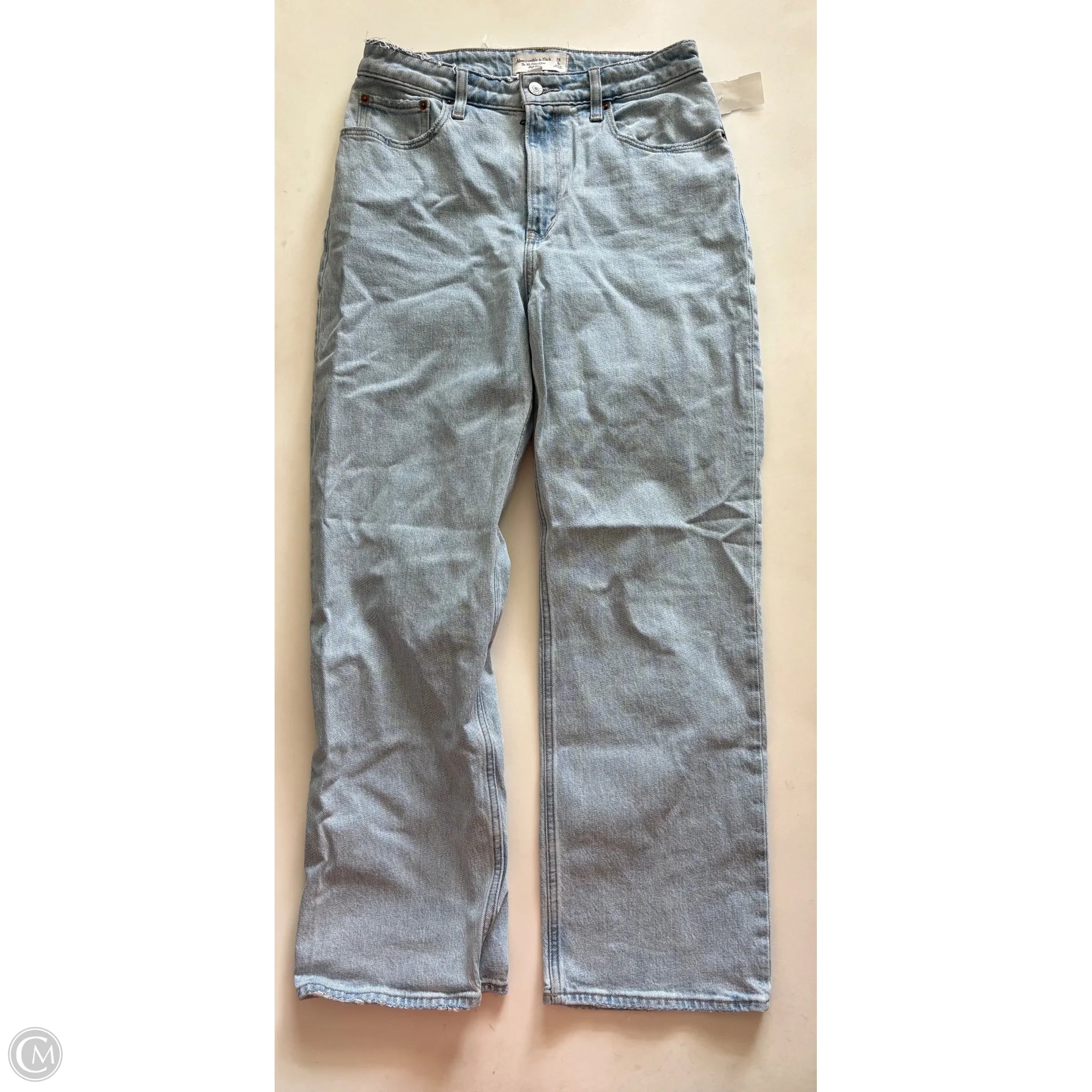 Jeans Wide Leg By Abercrombie And Fitch In Blue, Size: 6p