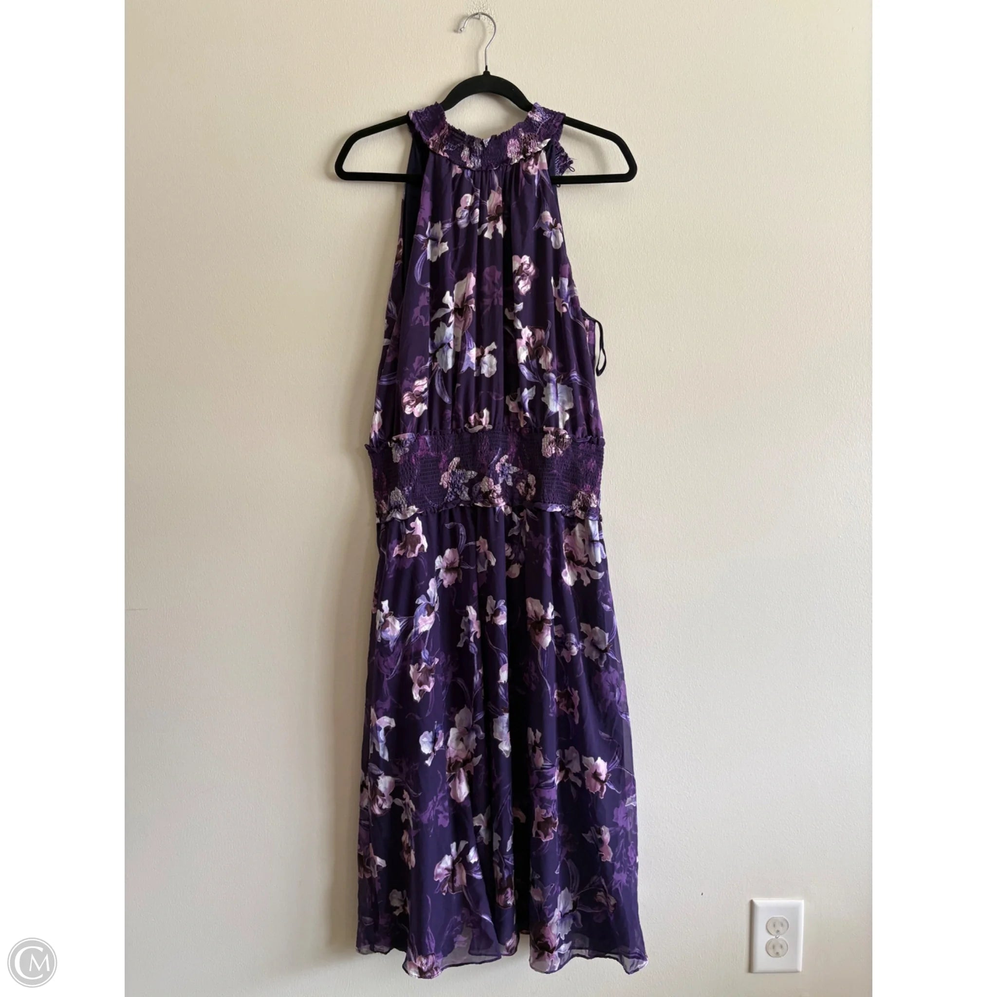 Dress Casual Maxi By White House Black Market In Purple, Size: 12 - Image 1