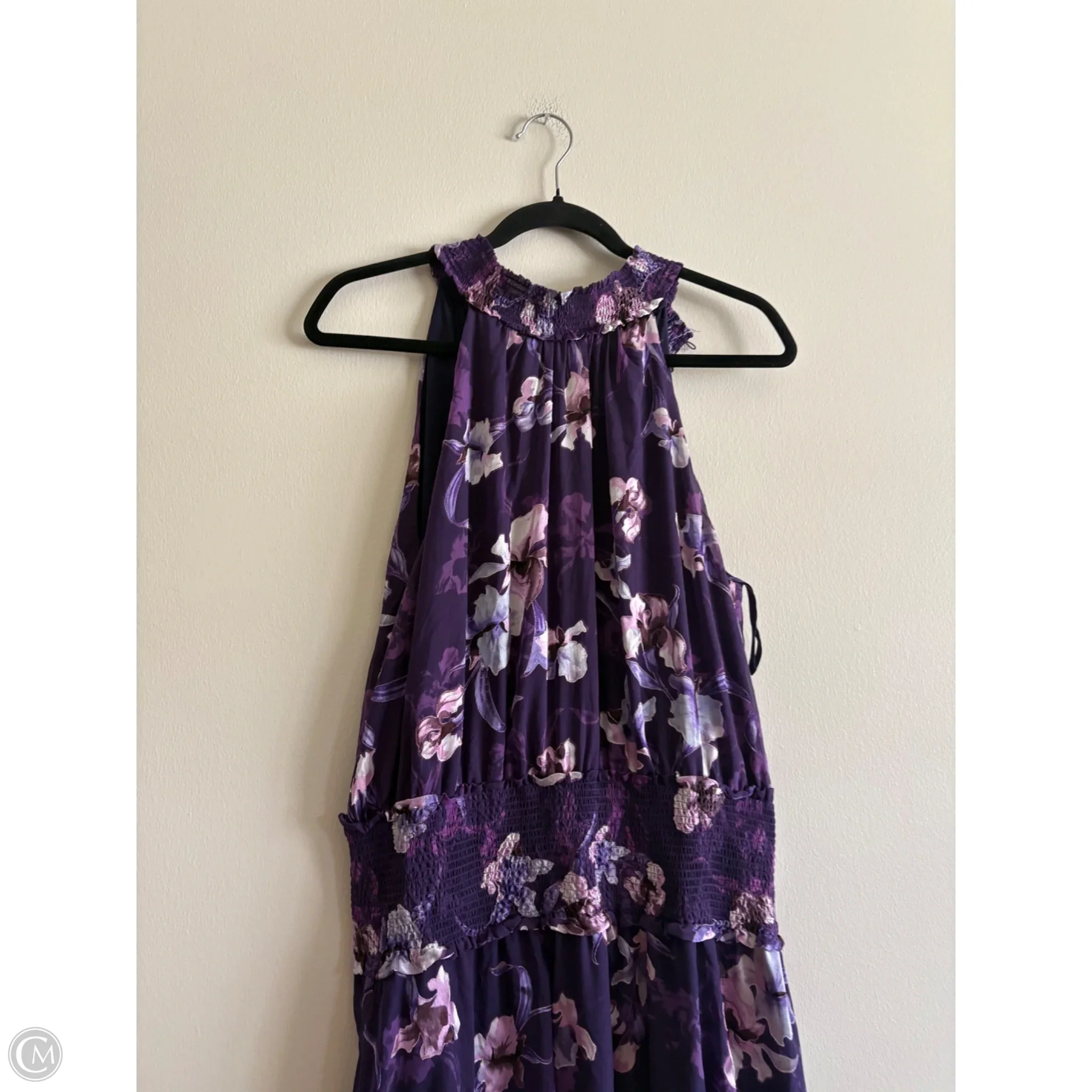 Dress Casual Maxi By White House Black Market In Purple, Size: 12 - Image 3