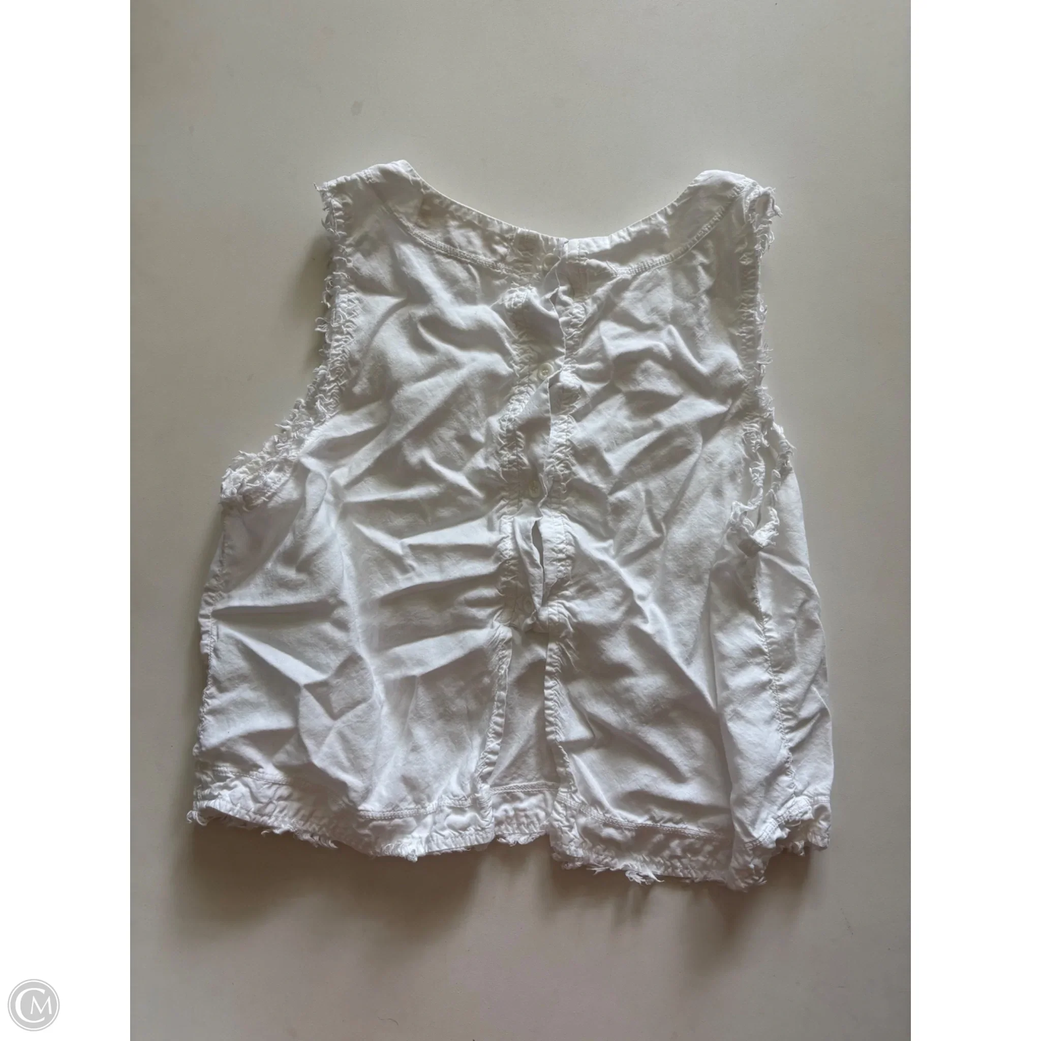 Top Sleeveless By Cloth & Stone In White, Size: M - Image 2