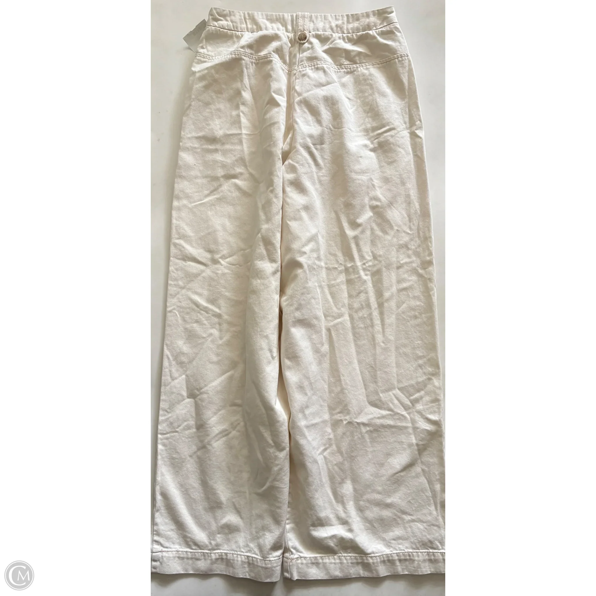 Jeans Wide Leg By Sam Edelman In Cream, Size: 12 - Image 2