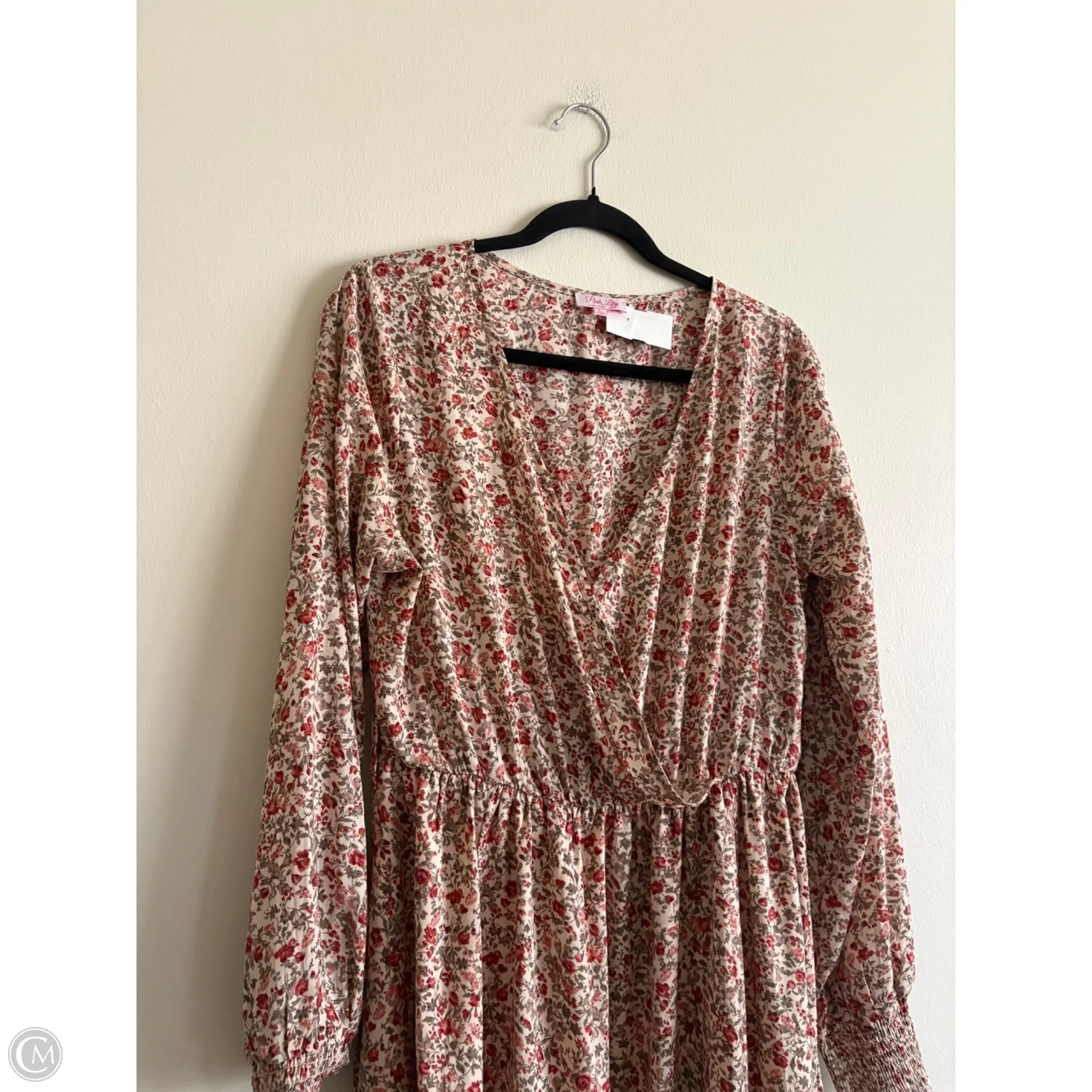 Dress Casual Maxi By Pink Lily In Floral Print, Size: L - Image 3