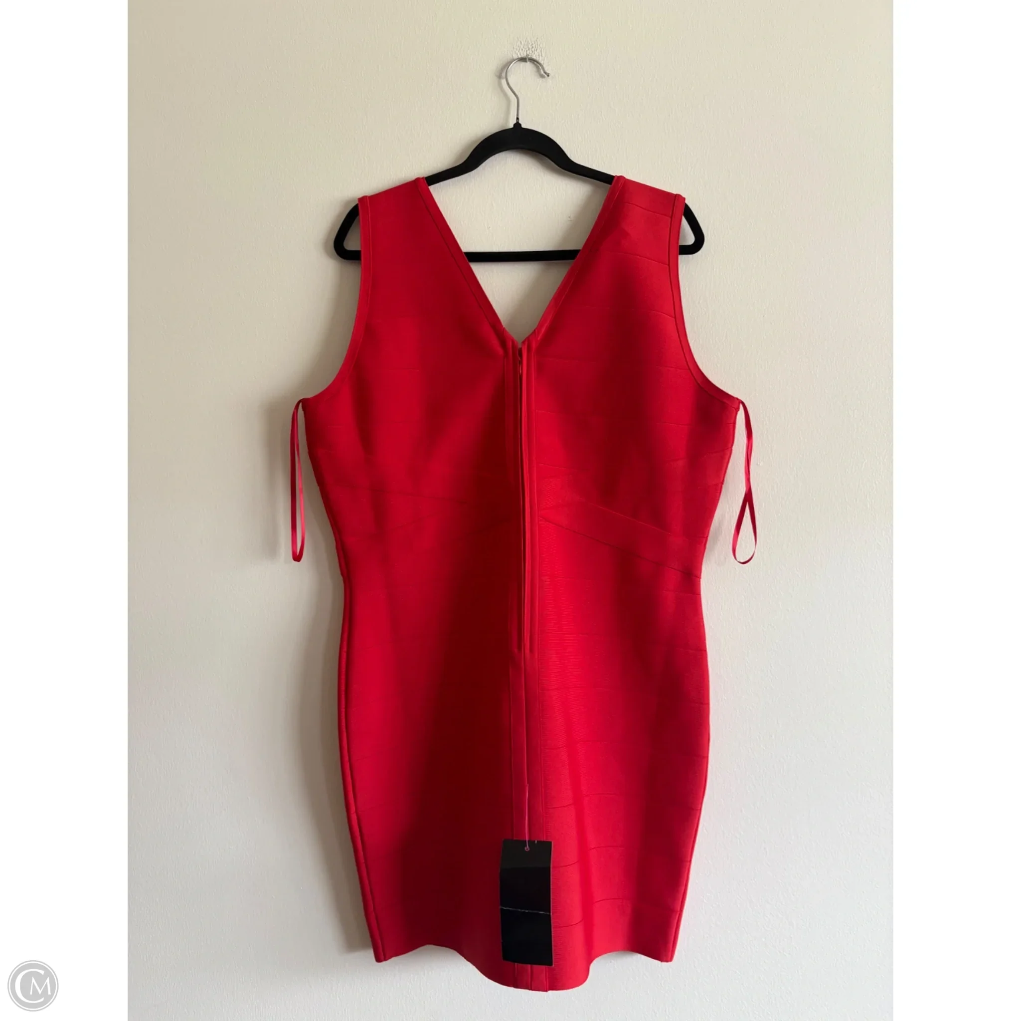 Dress Party Midi By Bebe In Red, Size: 2x - Image 2