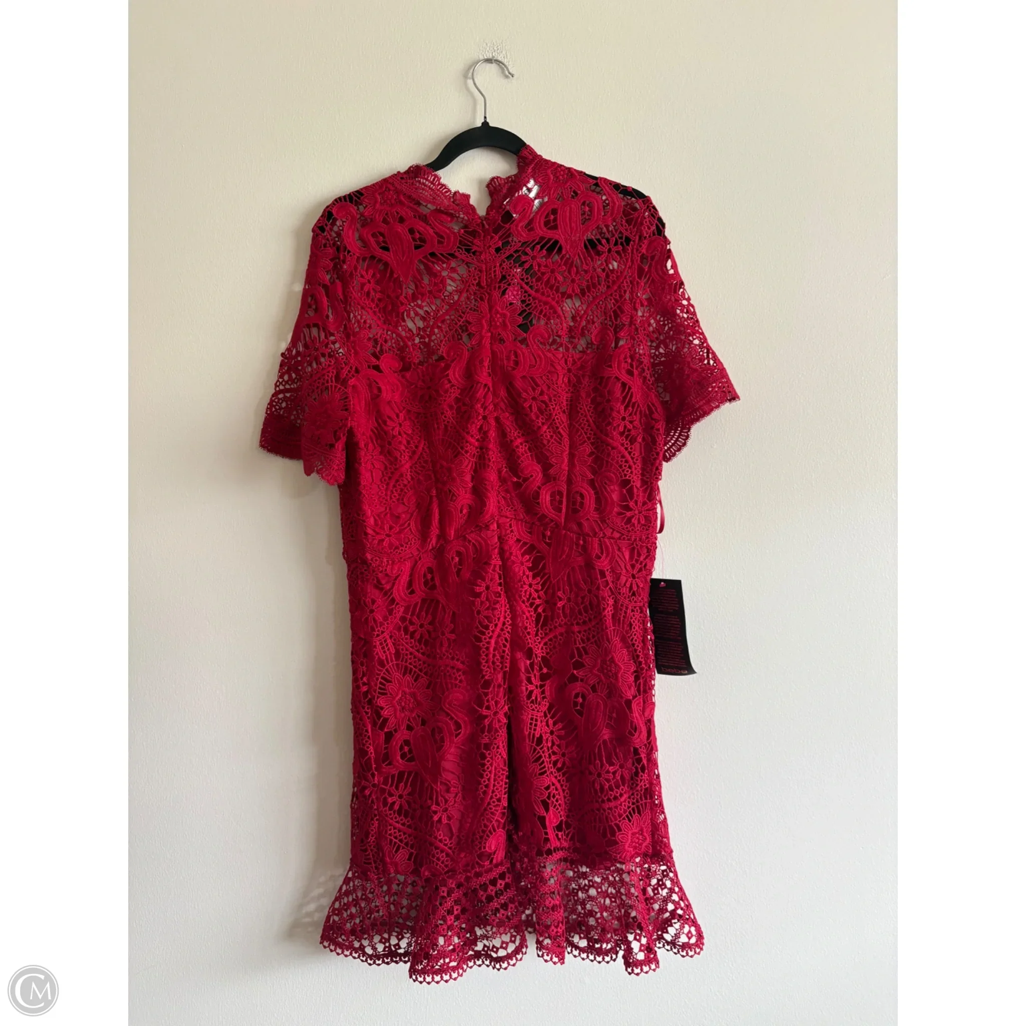 Dress Party Midi By Bebe In Red, Size: Xl - Image 2