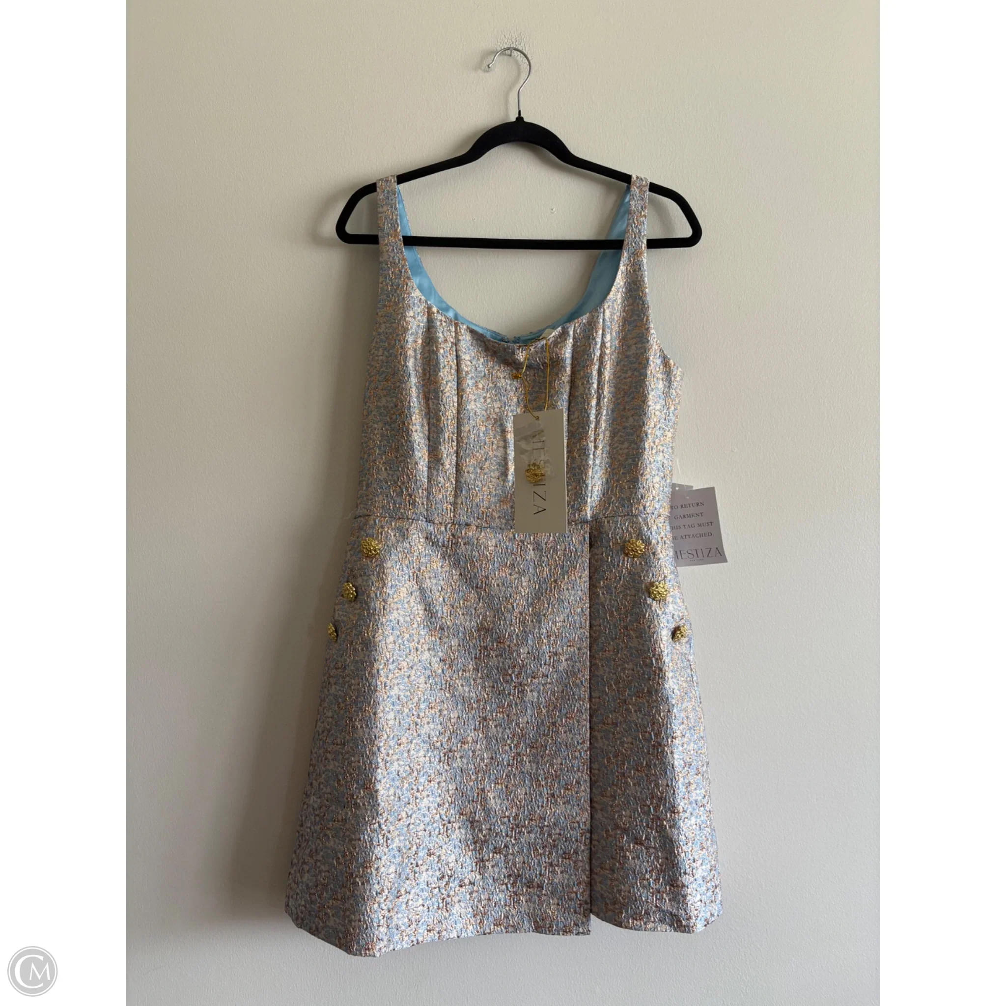 Dress Party Midi By Mestiza In Blue, Size: 14 - Image 1