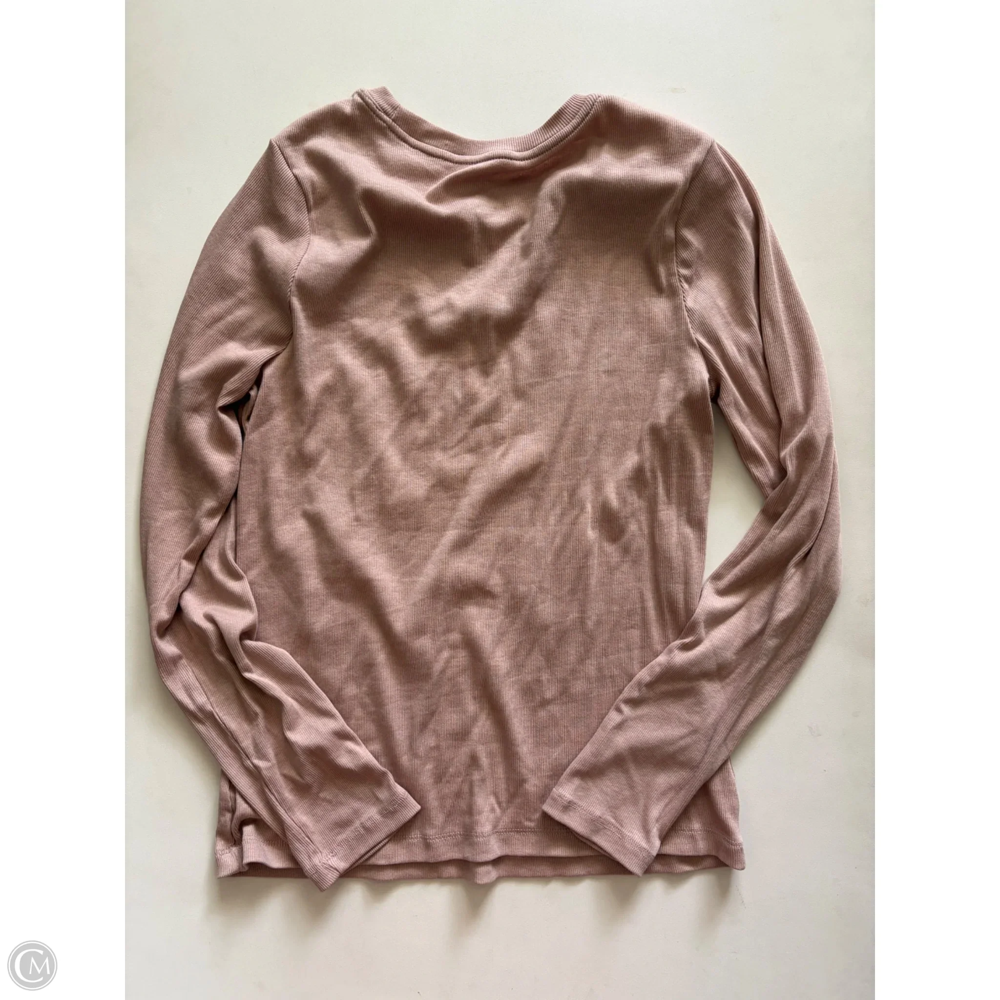 Top Long Sleeve By A New Day In Brown, Size: M - Image 2