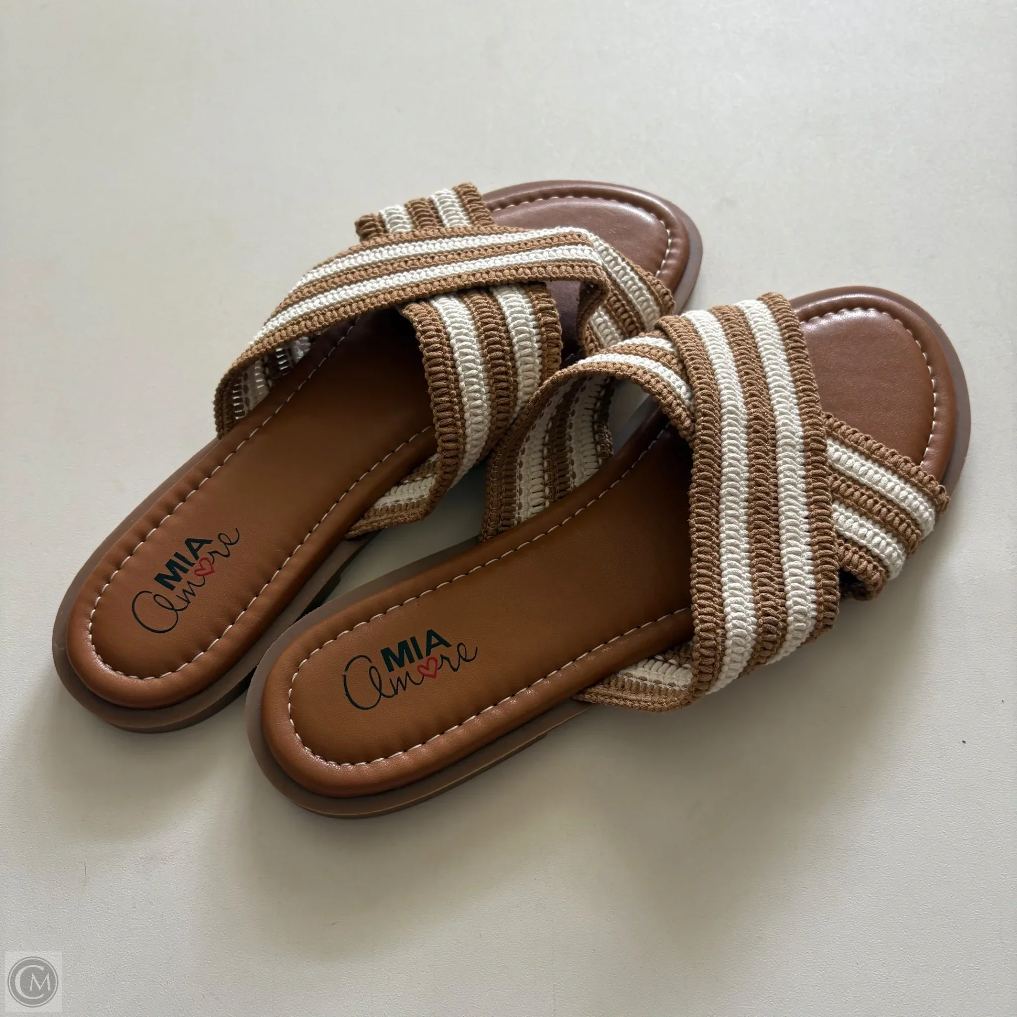 Sandals Flats By Mia In Brown, Size: 9 - Image 2
