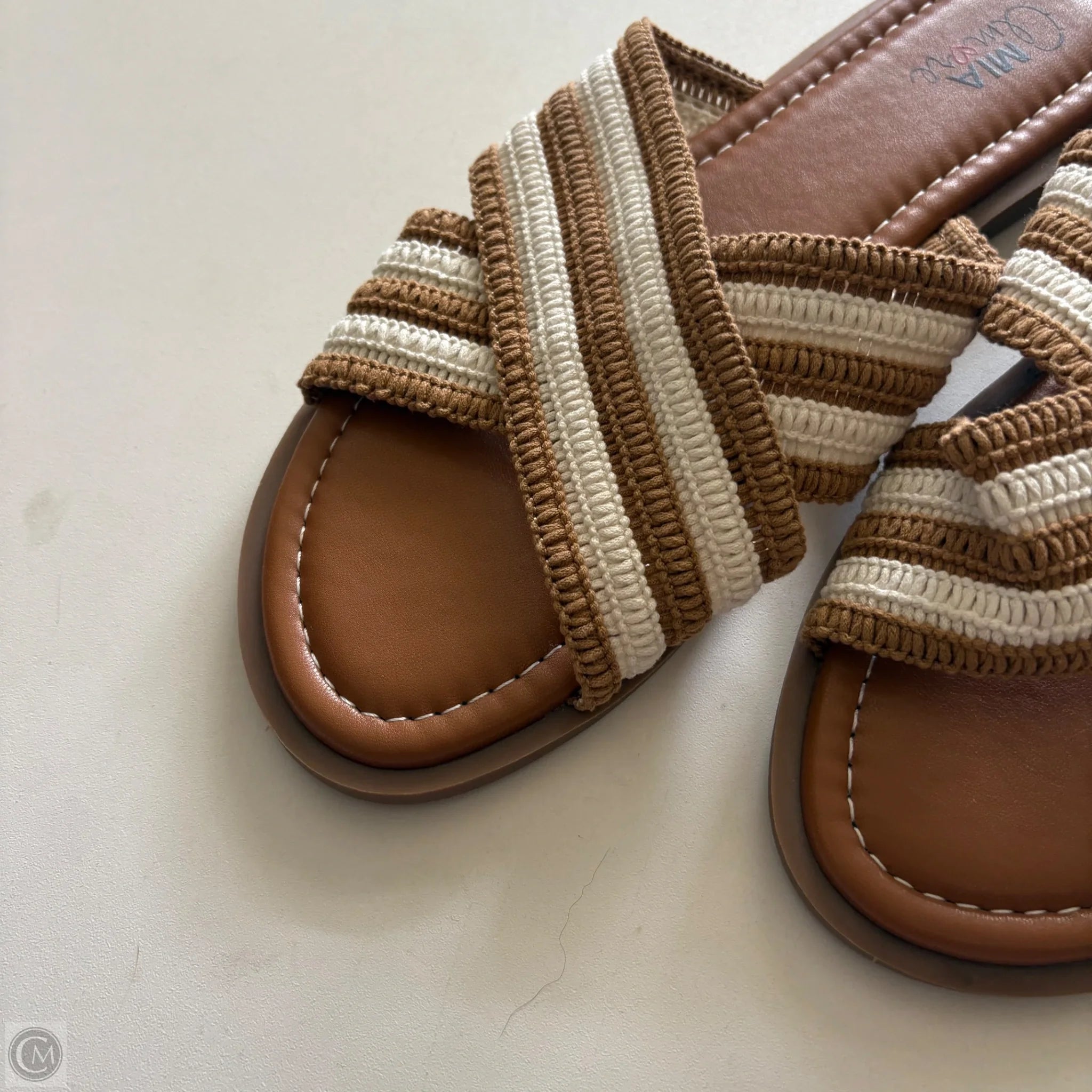 Sandals Flats By Mia In Brown, Size: 9 - Image 3