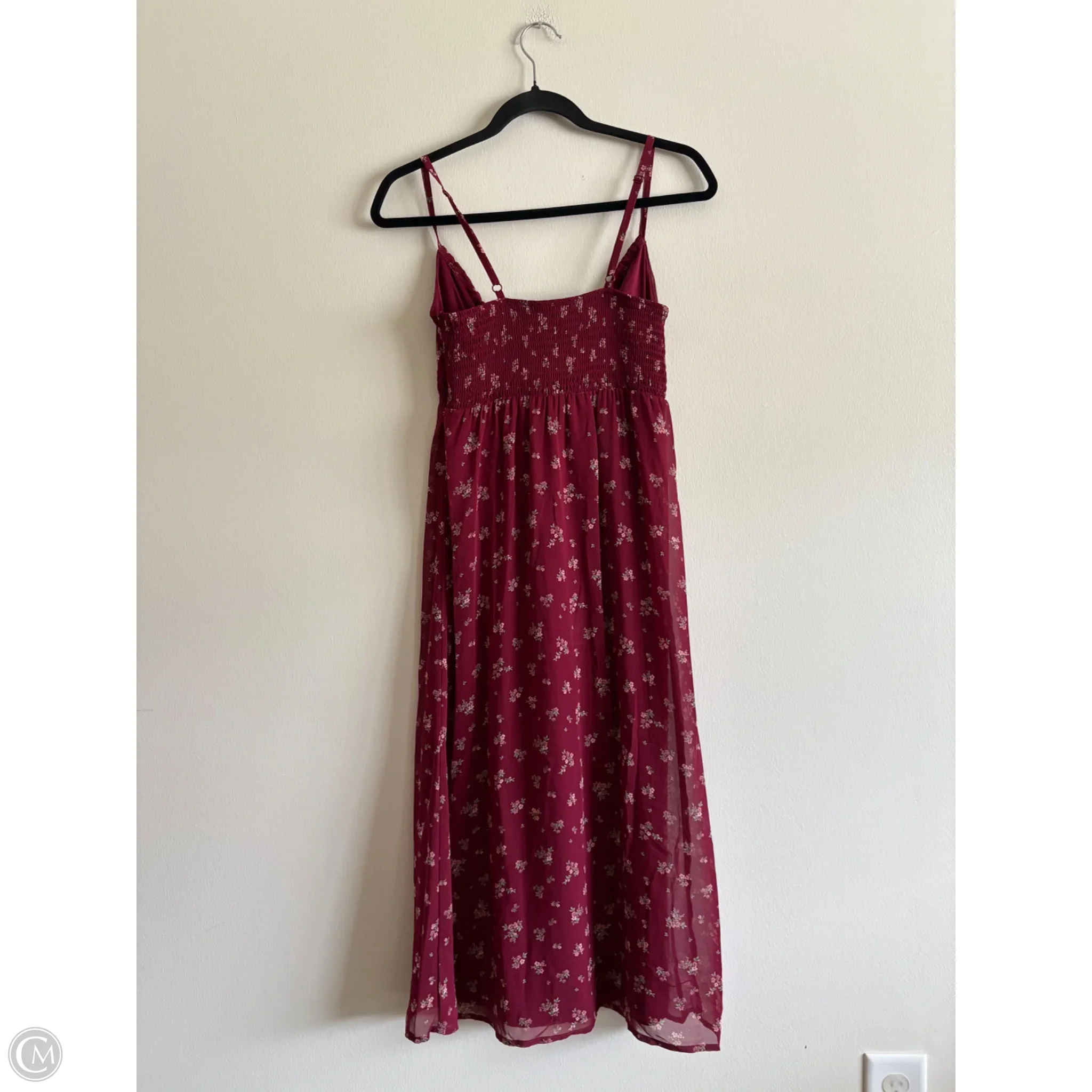 Dress Casual Maxi By No Boundaries In Maroon, Size: Xs - Image 2