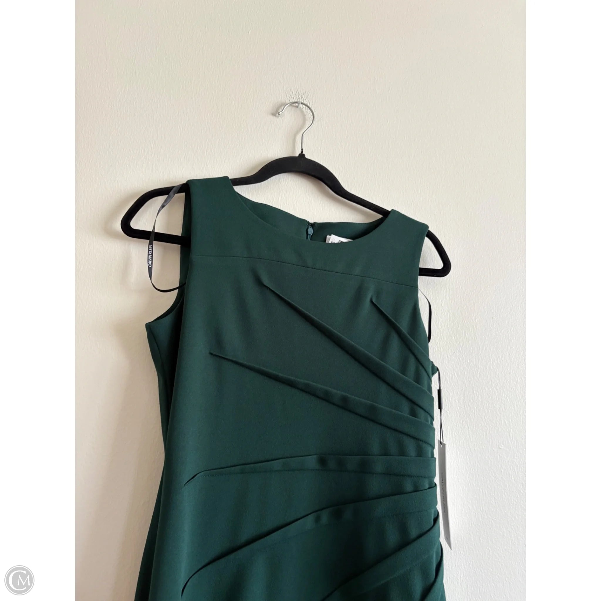Dress Work By Calvin Klein In Green, Size: 6 - Image 3