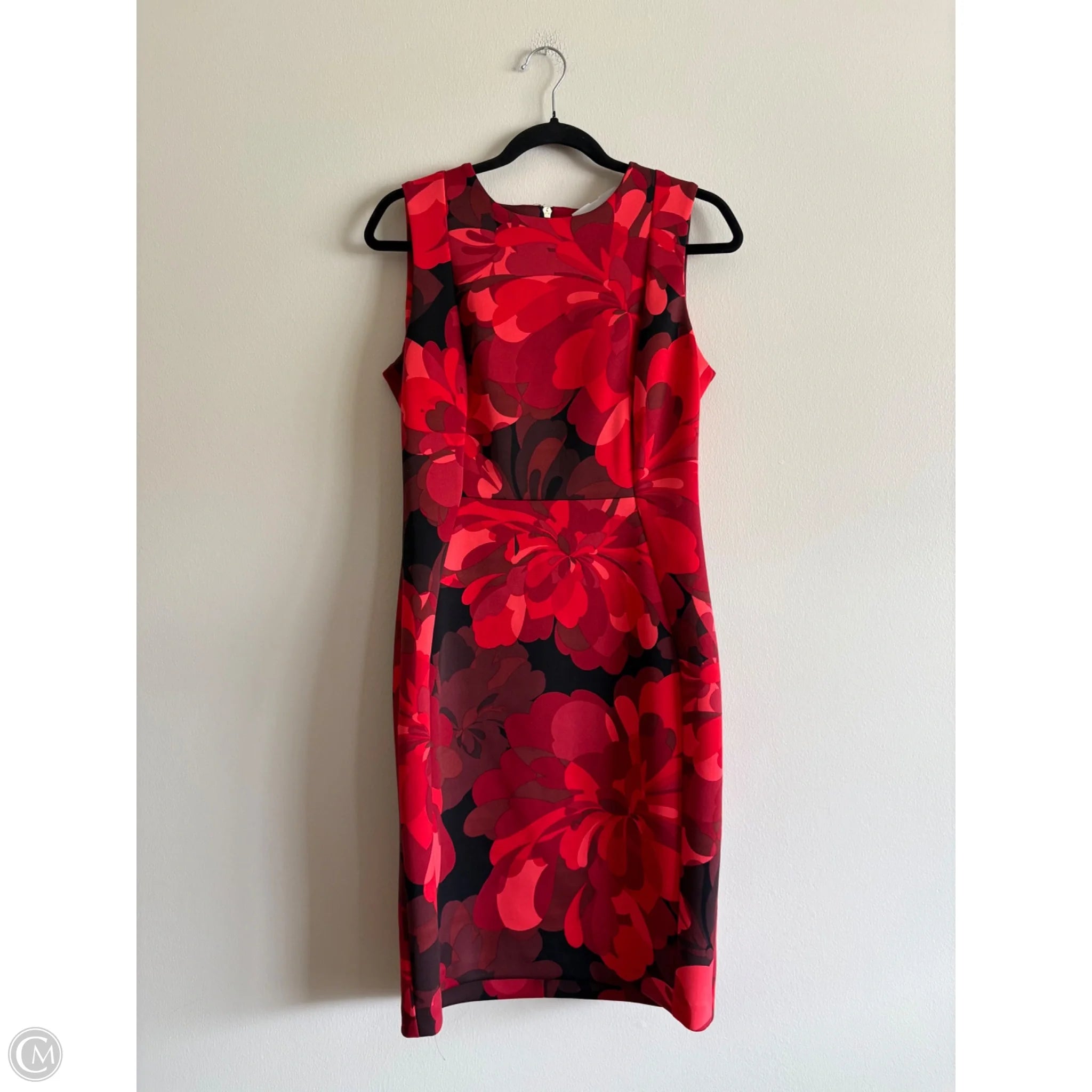 Dress Work By Calvin Klein In Floral Print, Size: 10 - Image 1
