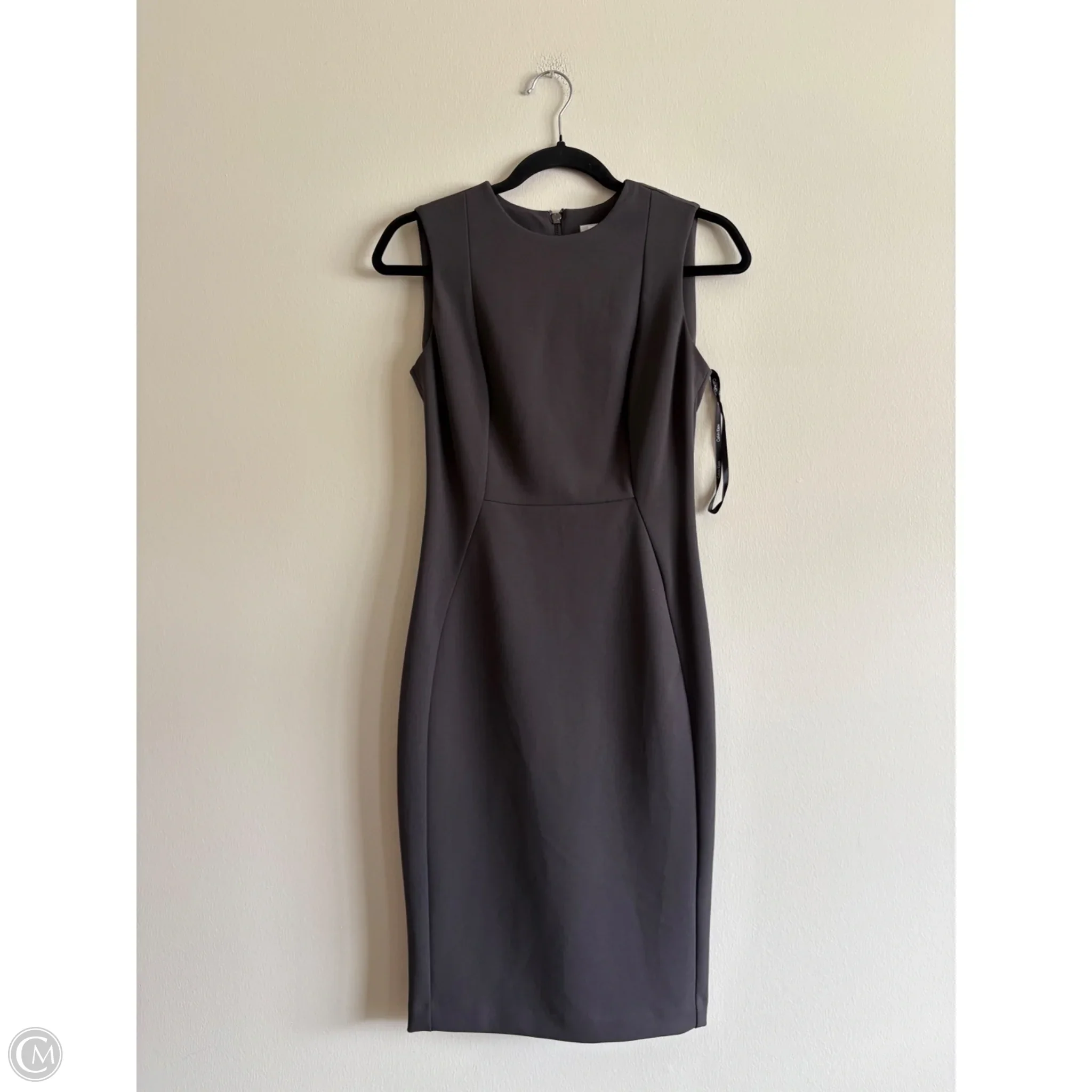 Dress Work By Calvin Klein In Grey, Size: 2 - Image 1