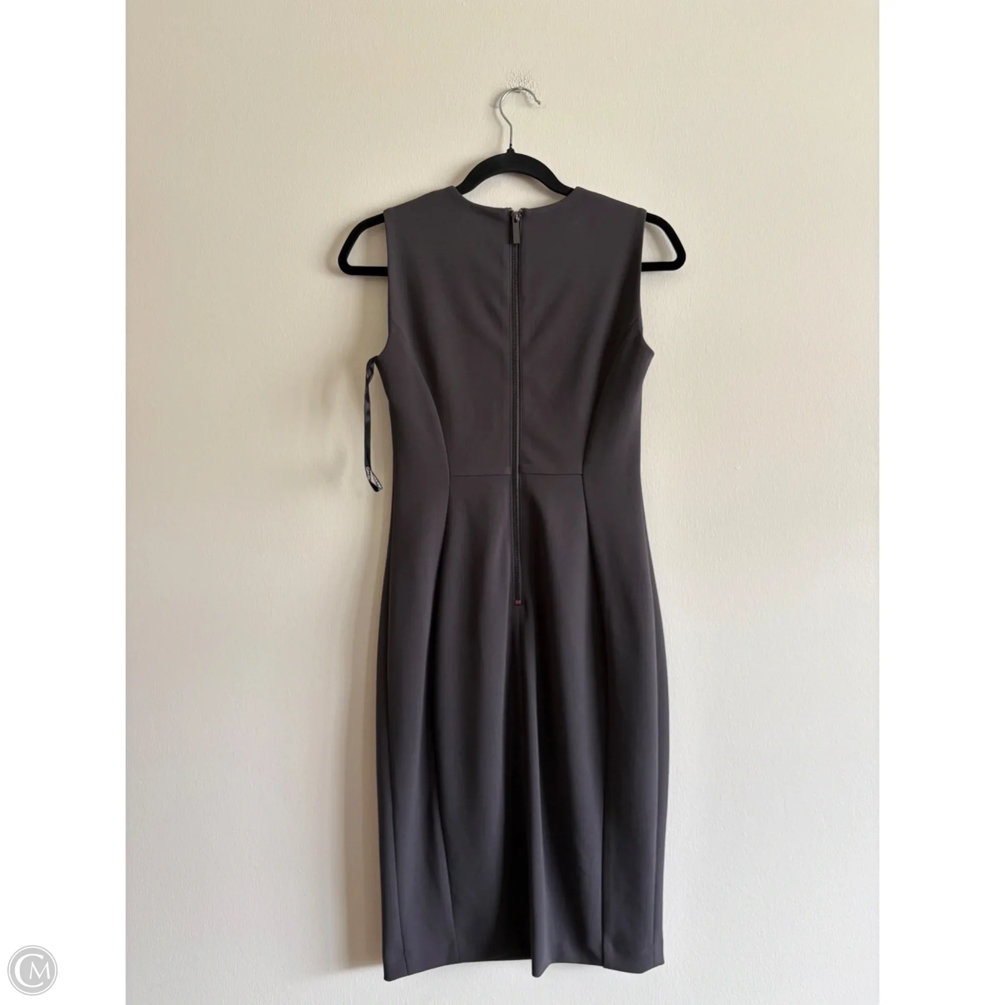 Dress Work By Calvin Klein In Grey, Size: 2 - Image 2