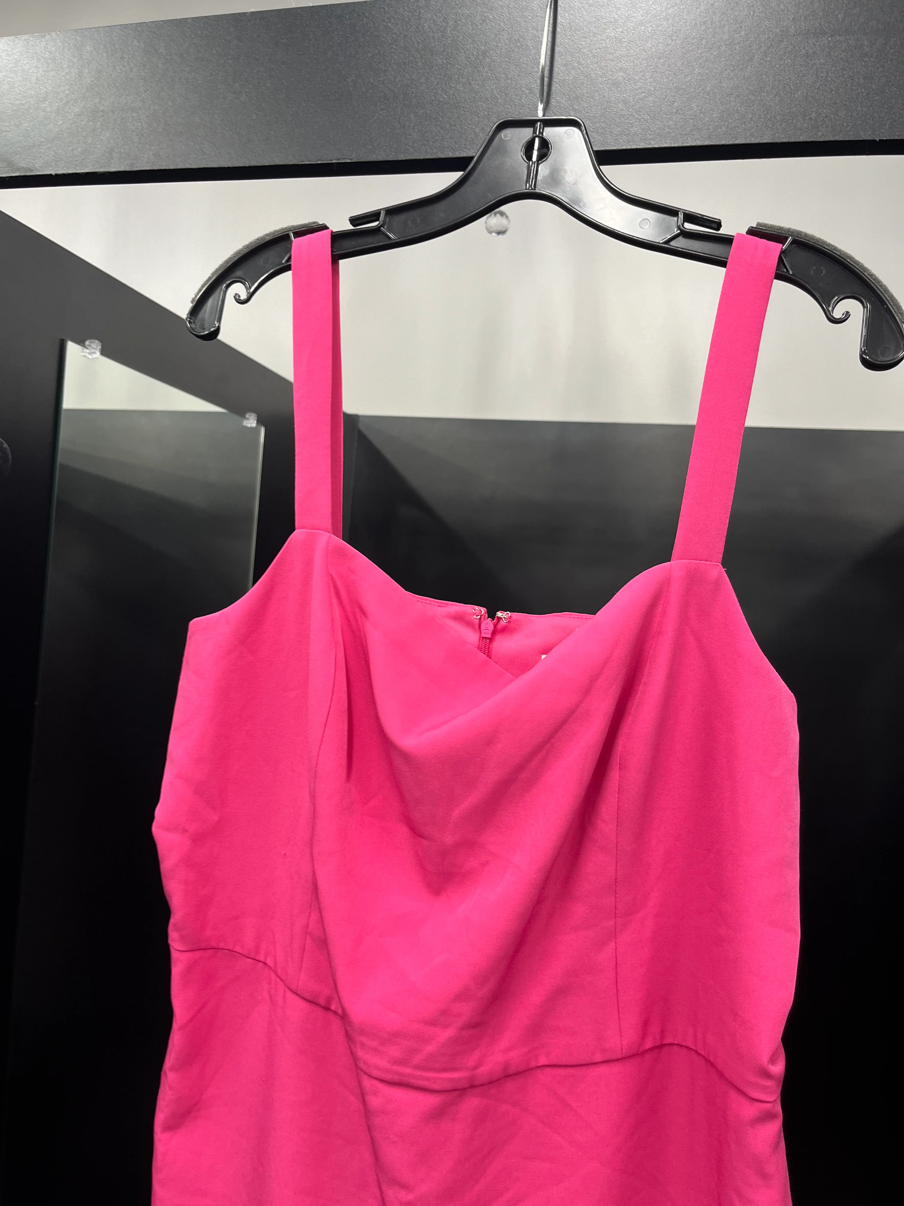 Pink Dress Party Midi Bcbg, Size Xl - Image 3