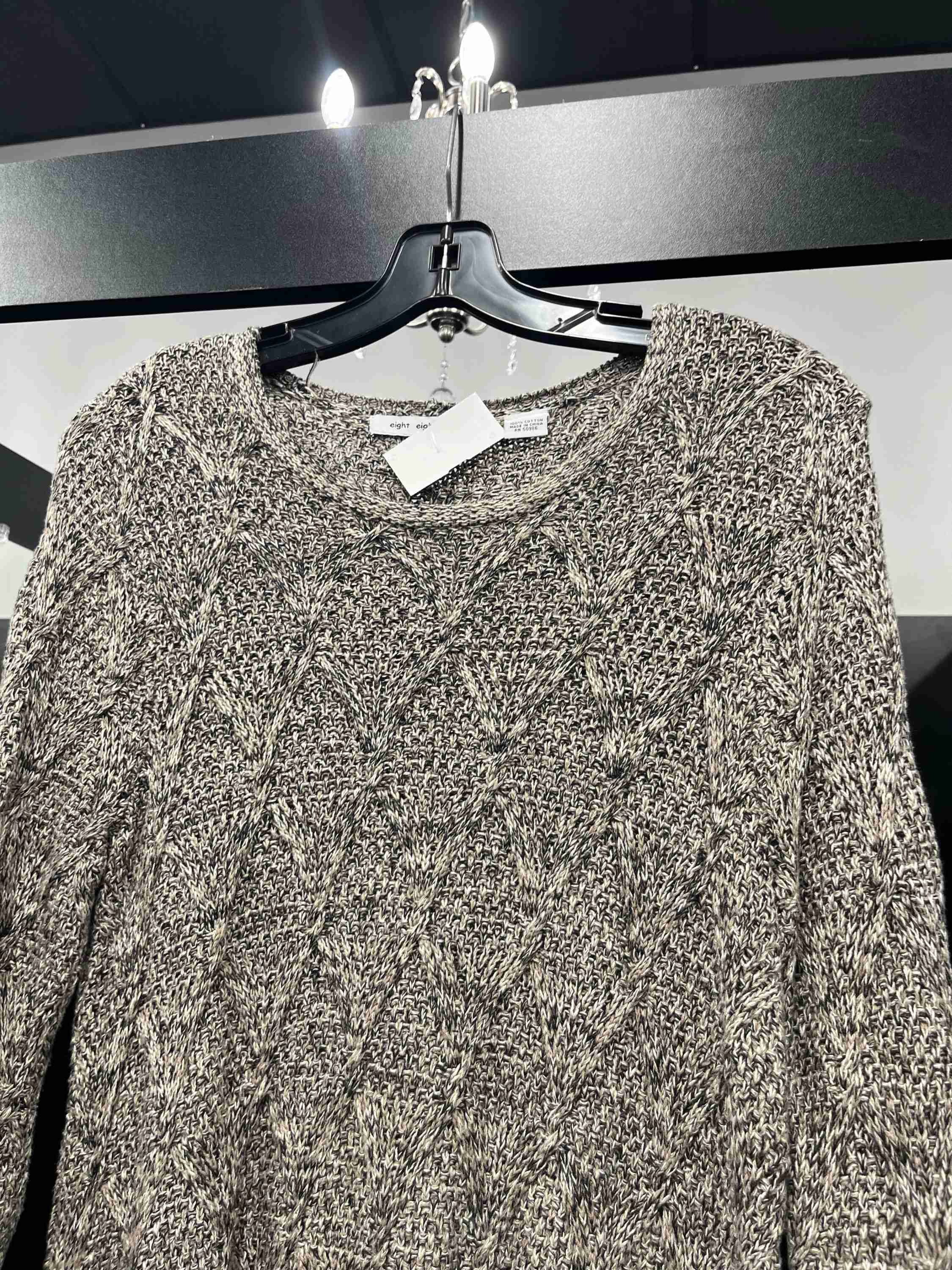 Sweater By Eight Eight Eight In Black Tan, Size: S - Image 3