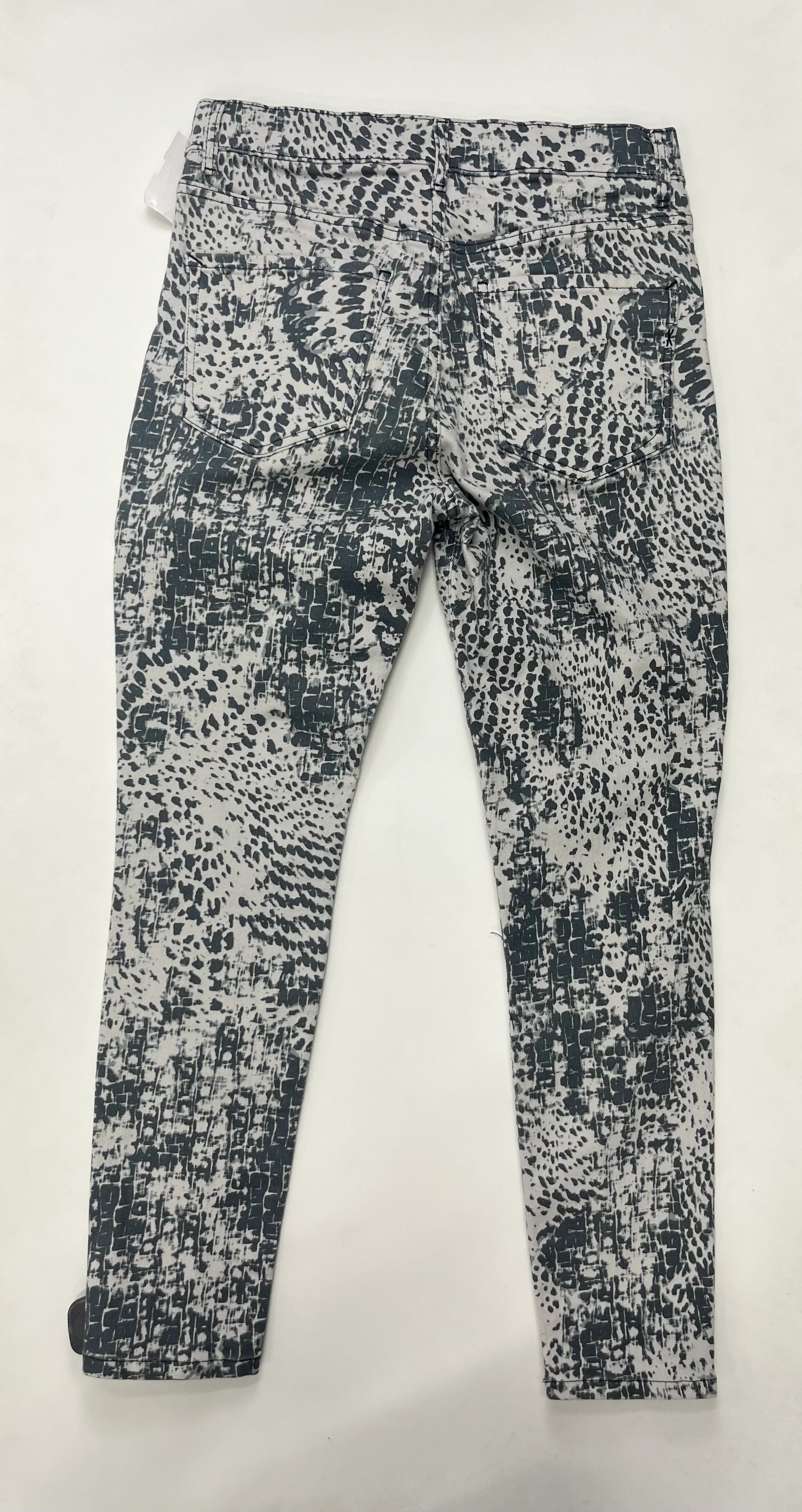 Grey White Jeans Skinny Express, Size 8 - Image 2