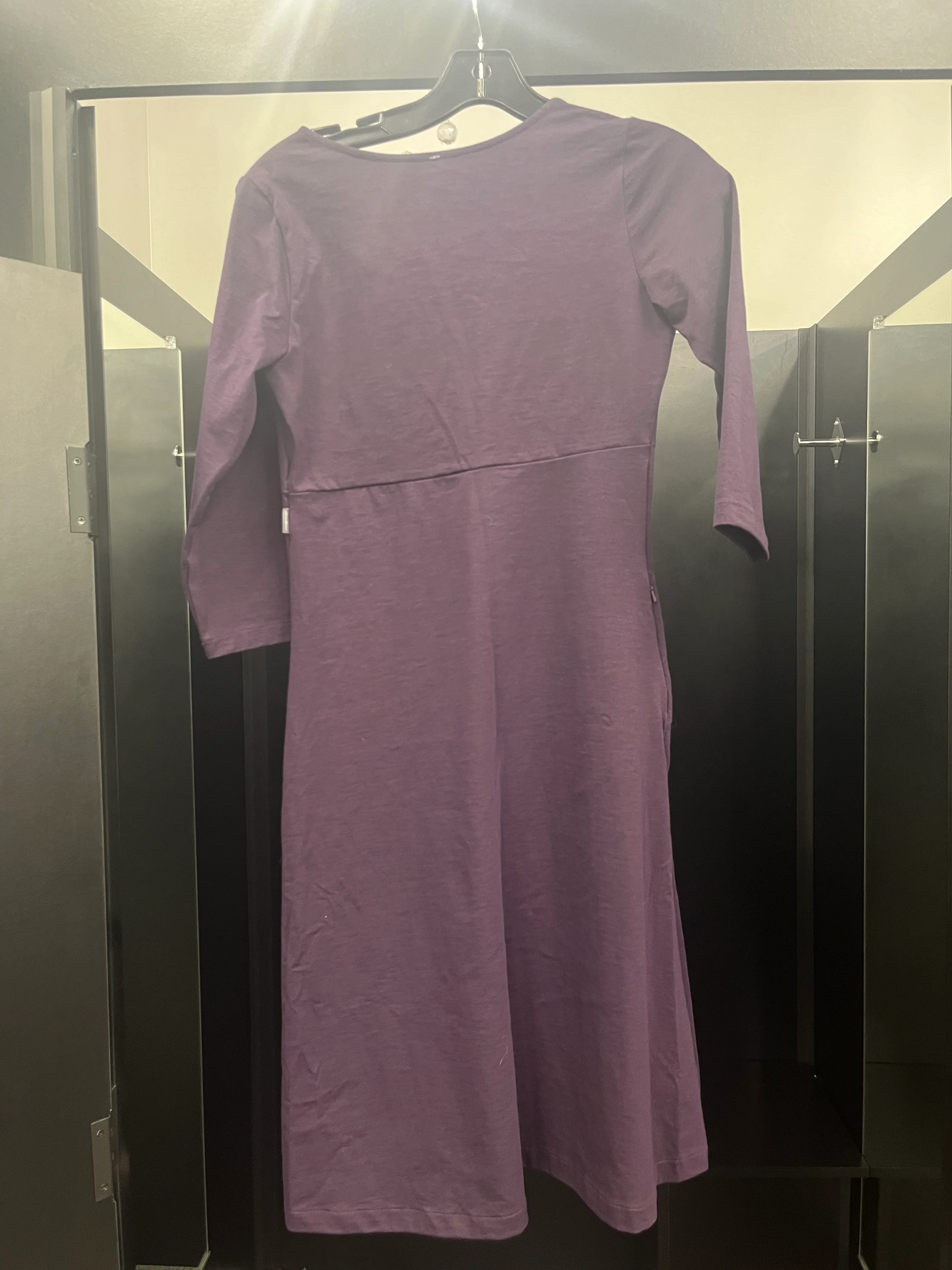 Purple Dress Casual Midi Eddie Bauer, Size Xs - Image 2