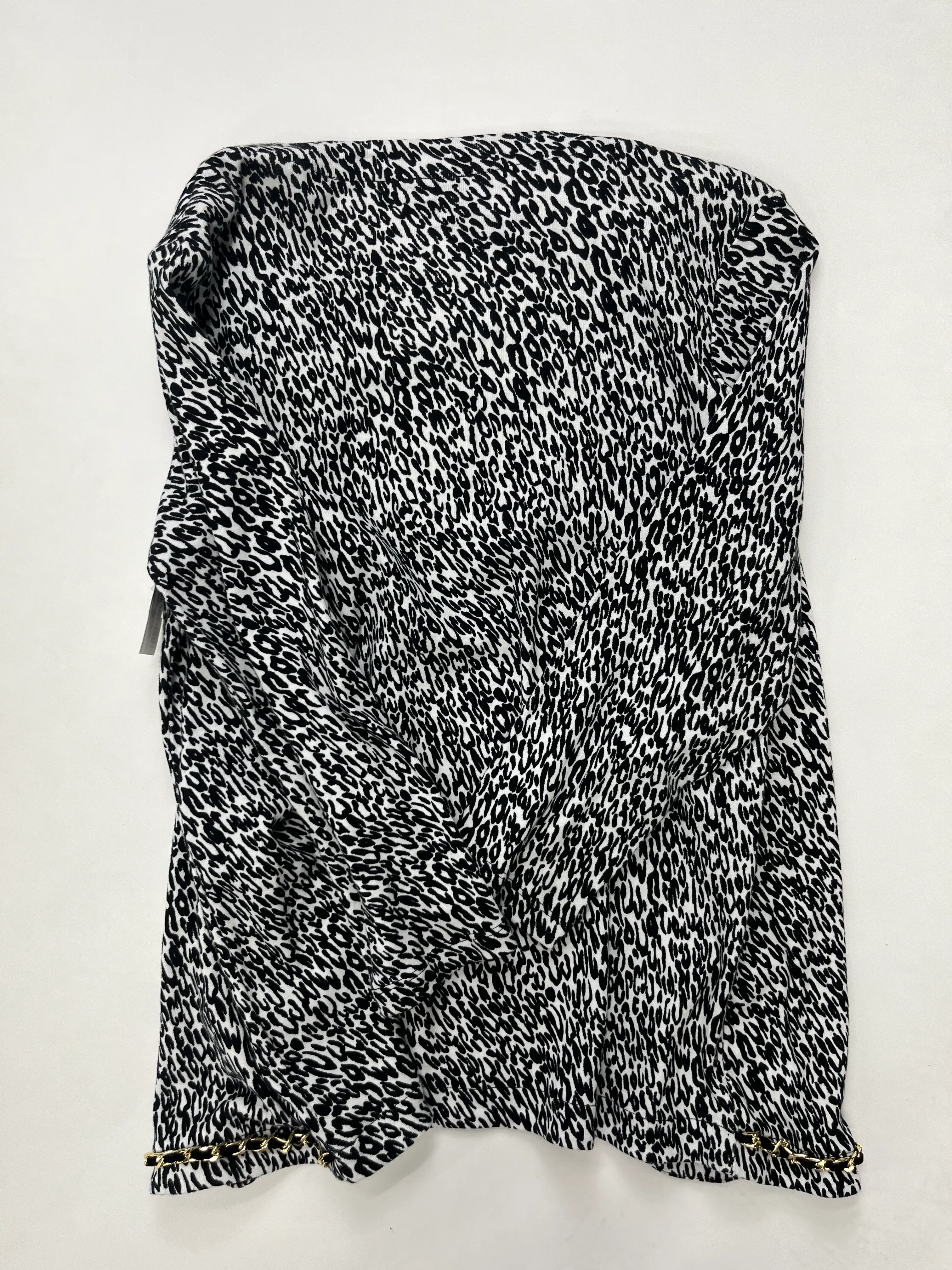 Animal Print Sweater Cardigan Lightweight Rafaella, Size M - Image 2